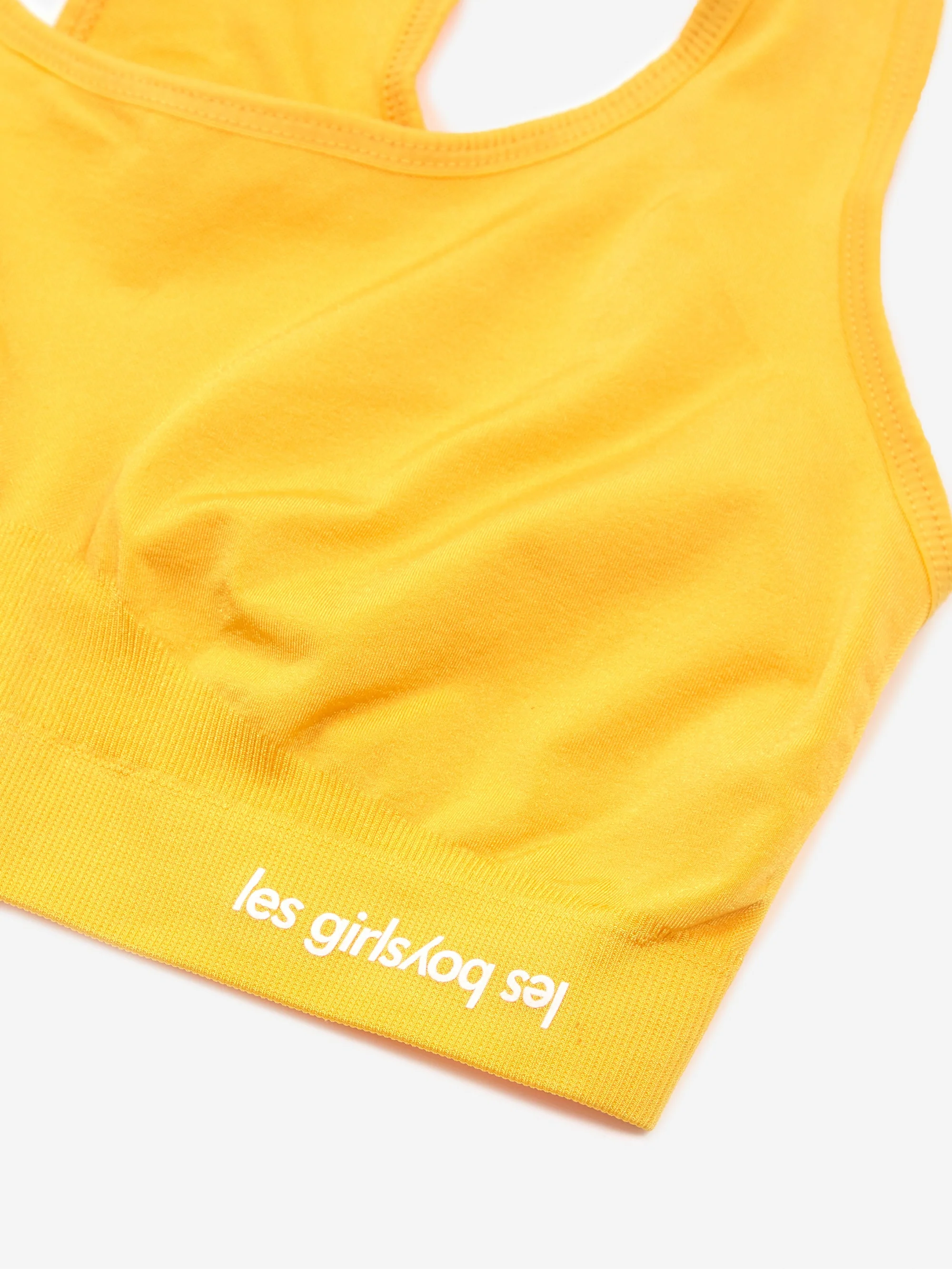 Les Girls Les Boys Seamfree Crop Top Daffodil - Daffodil - Image 6