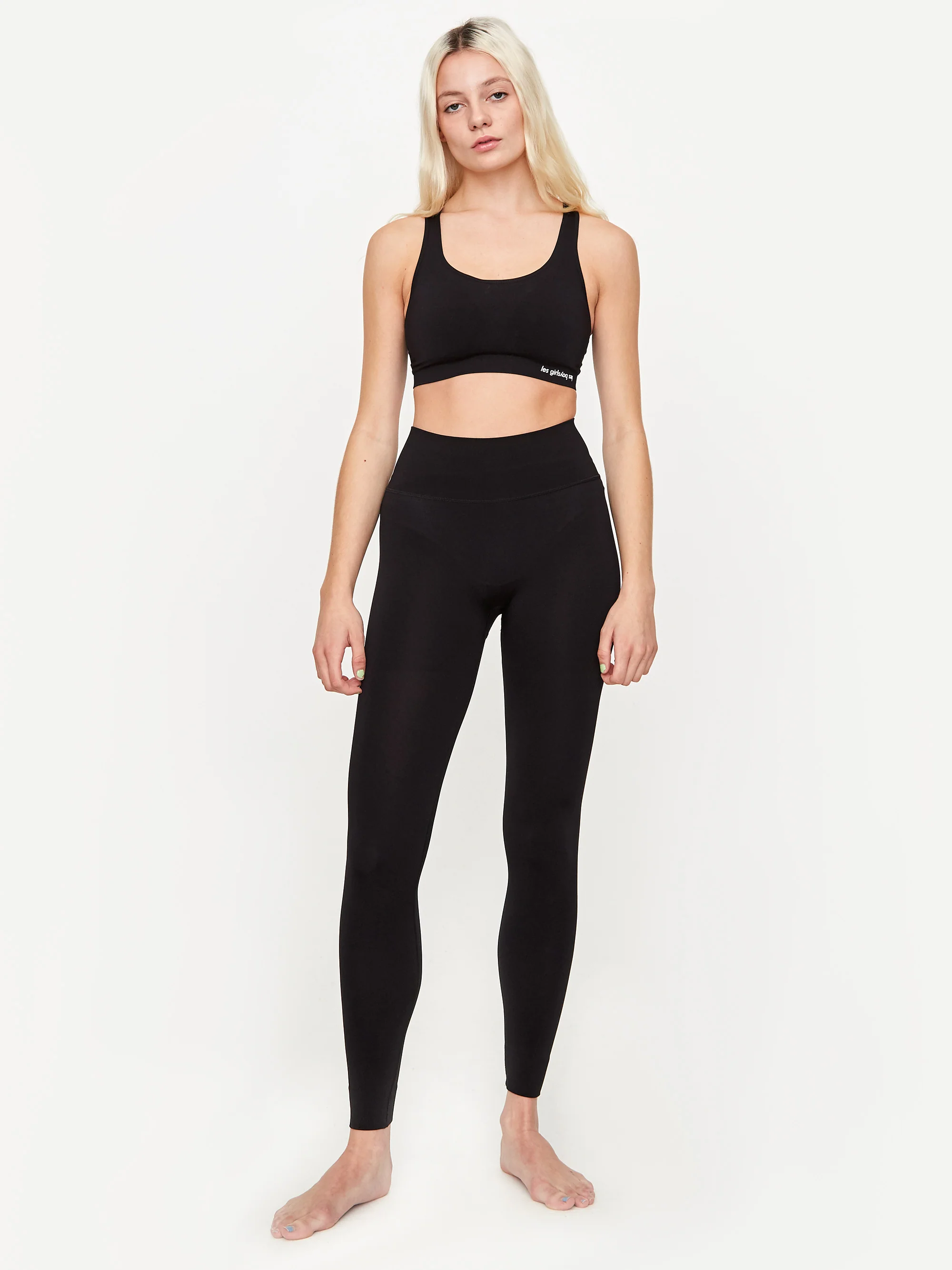 Les Girls Les Boys Seamless Sport Legging - Black - Image 3