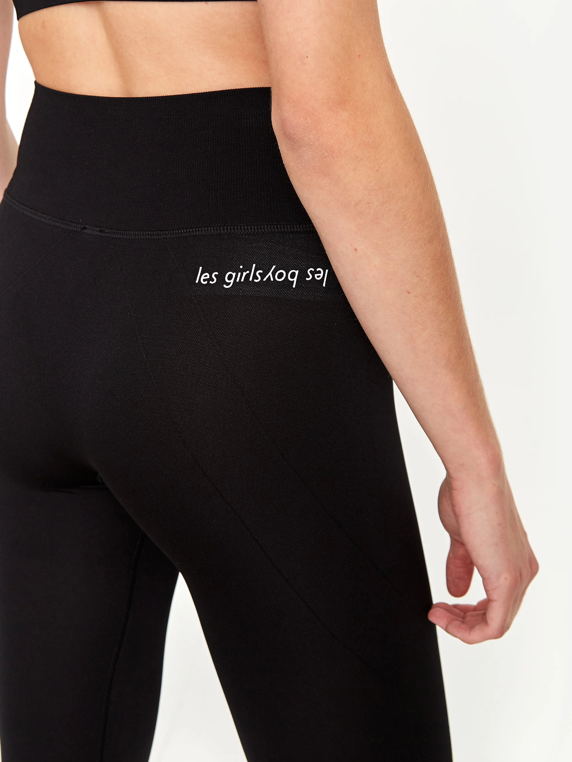 Les Girls Les Boys Seamless Sport Legging - Black - Image 4