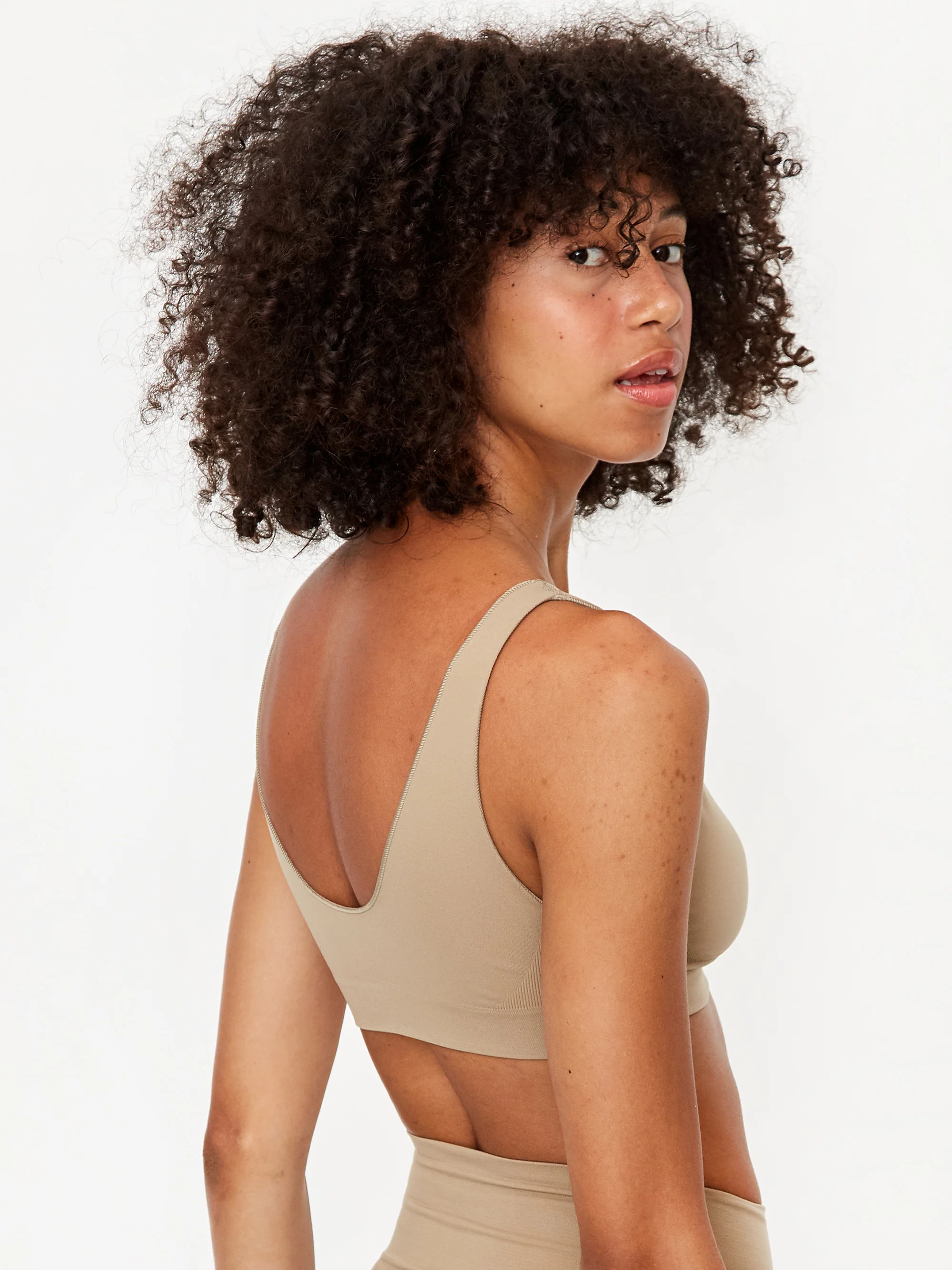 Les Girls Les Boys Semi Sheer Crop Top - Coriander - Image 4
