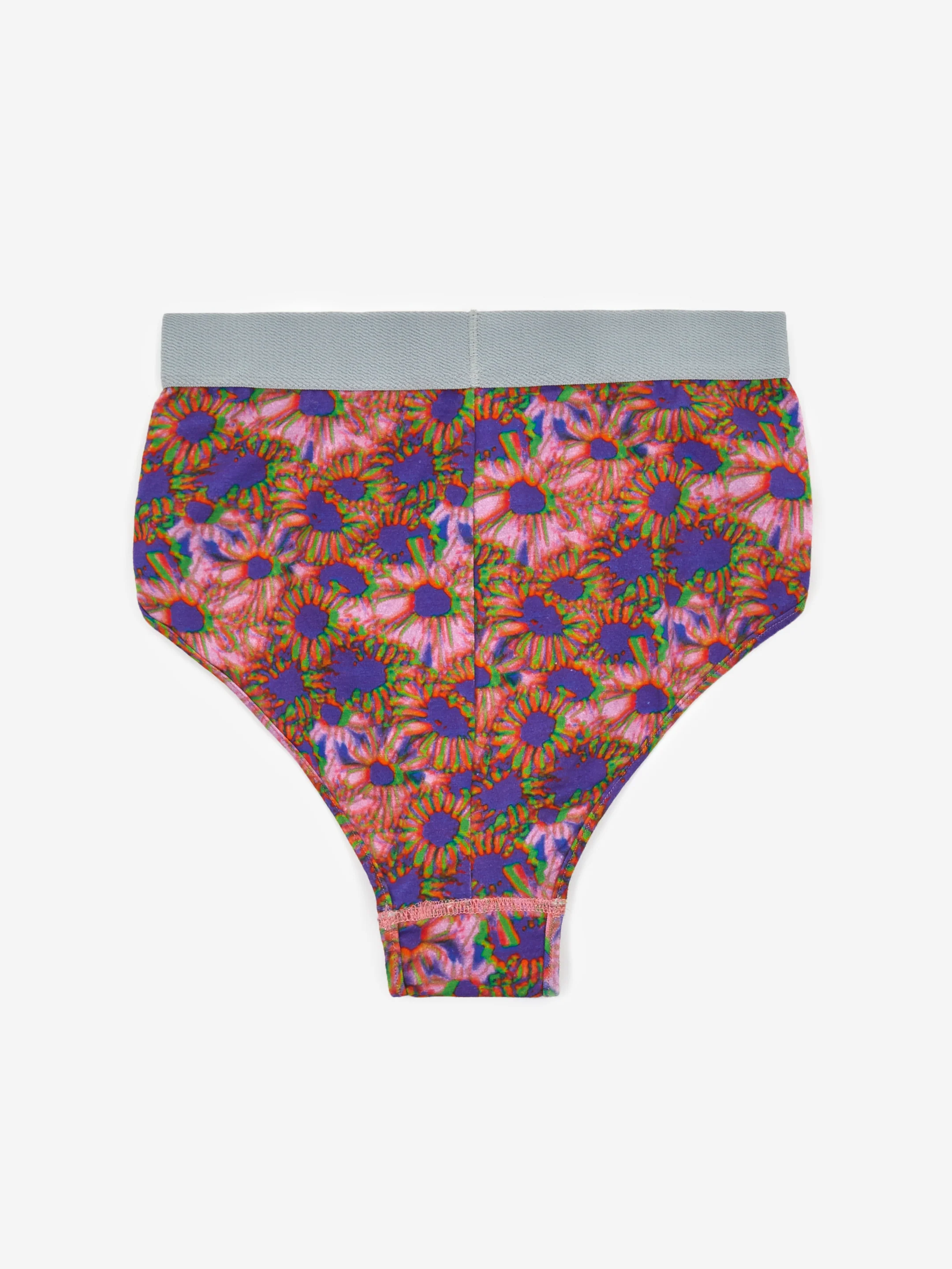 Les Girls Les Boys Ultimate Comfort High Waisted Brief - Hazy Daisy Print - Image 7