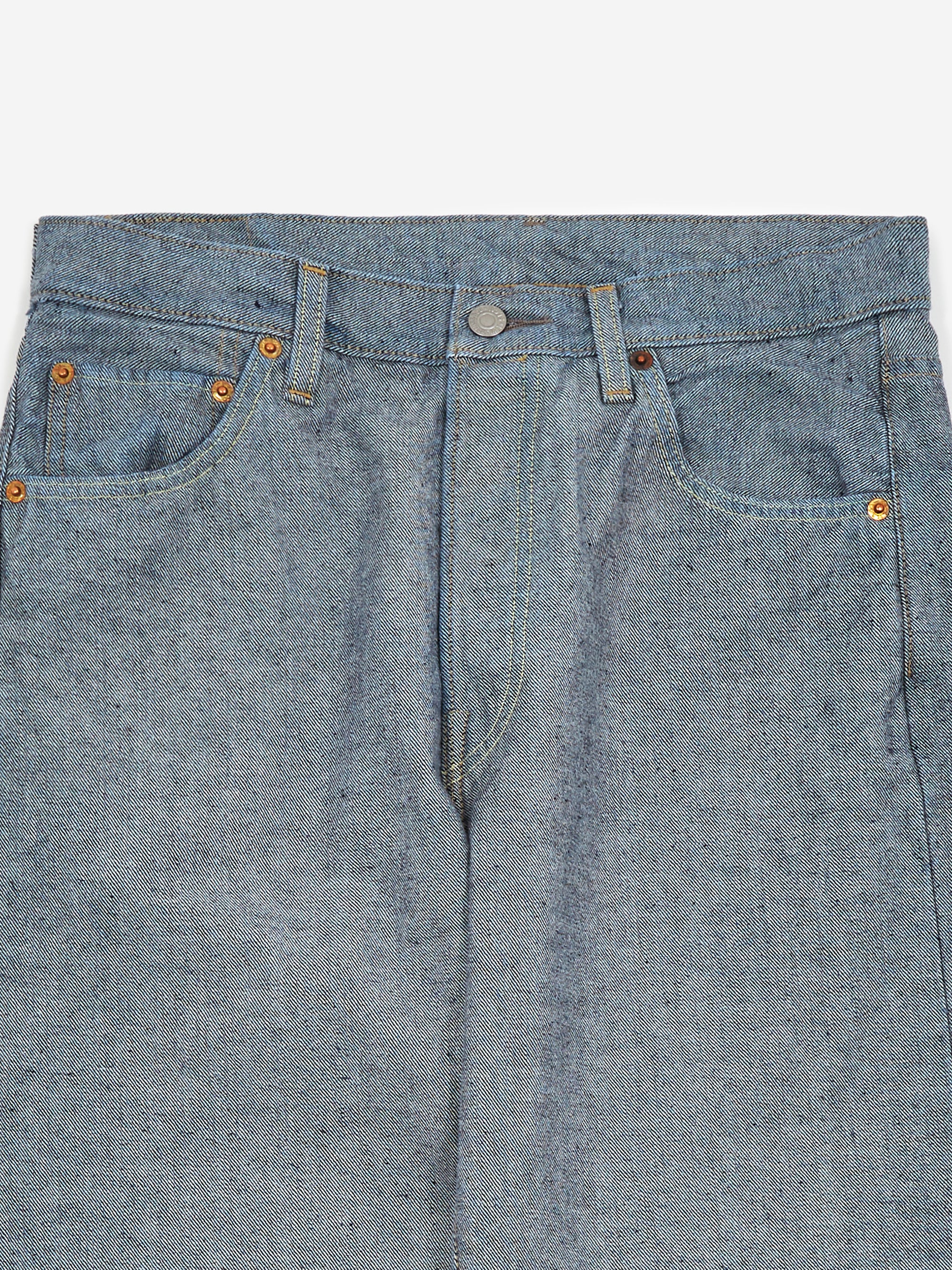 Levis Vintage Clothing 501 Inside Out Denim Jean - LVC Inside Out - Image 2