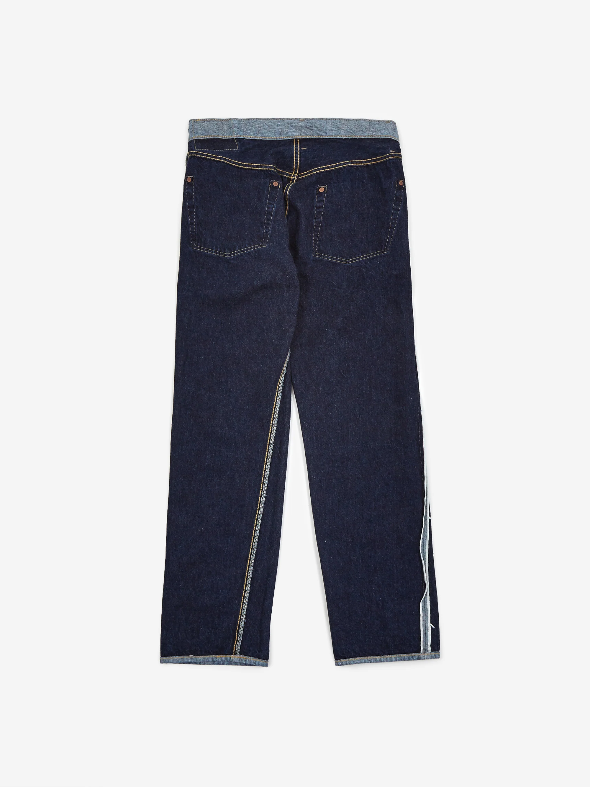 Levis Vintage Clothing 501 Inside Out Denim Jean - LVC Inside Out - Image 3