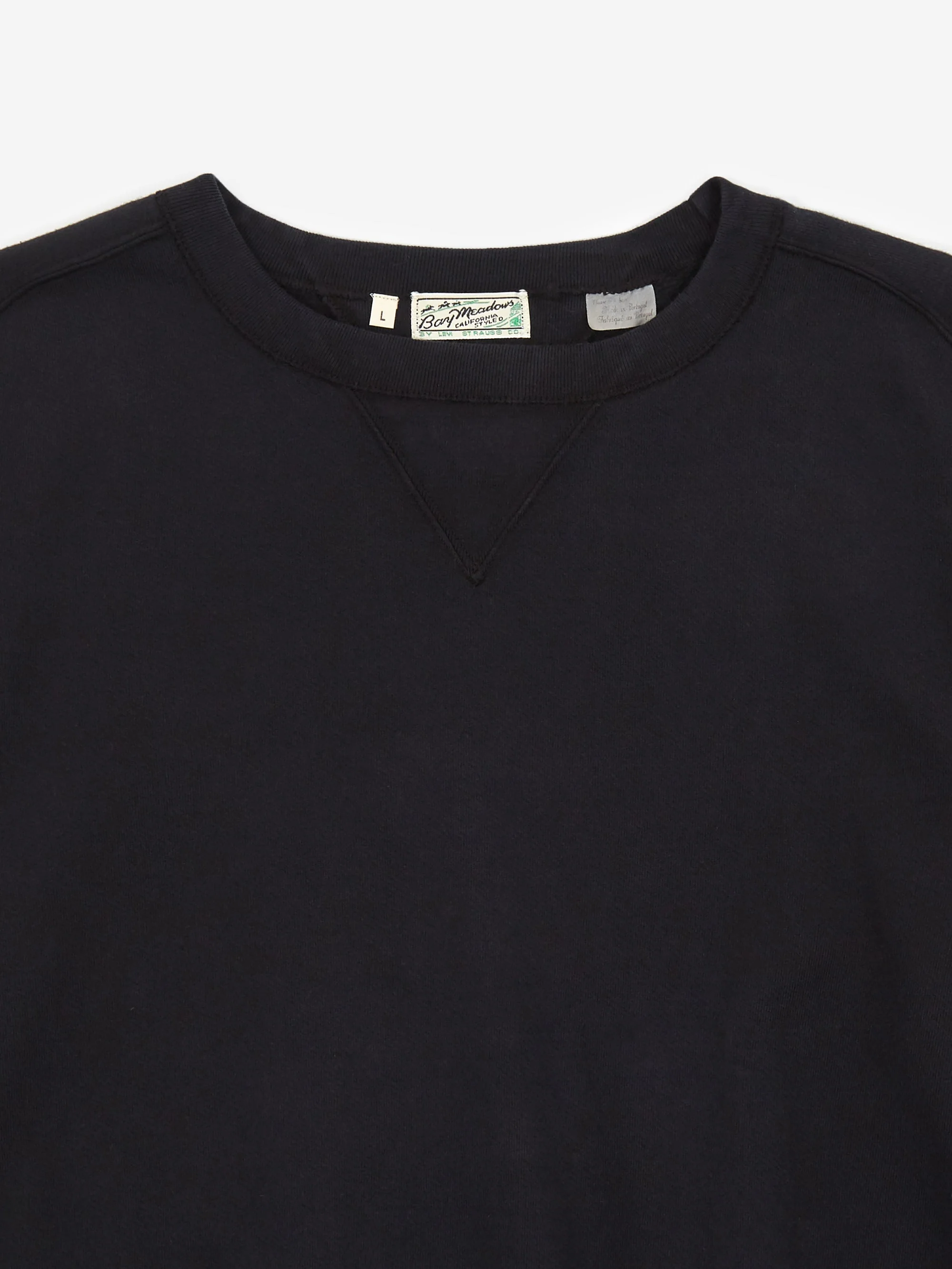 Levis Vintage Clothing Bay Meadows Crewneck Sweatshirt - Black - Image 3