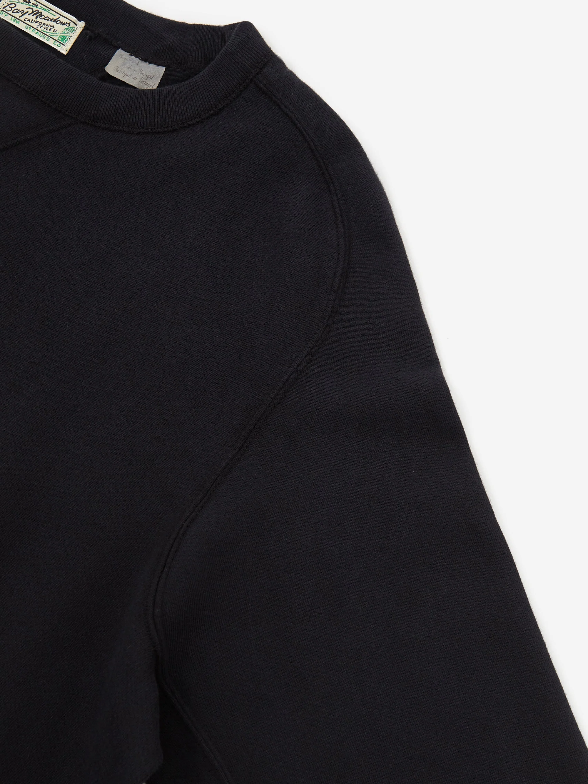 Levis Vintage Clothing Bay Meadows Crewneck Sweatshirt - Black - Image 4