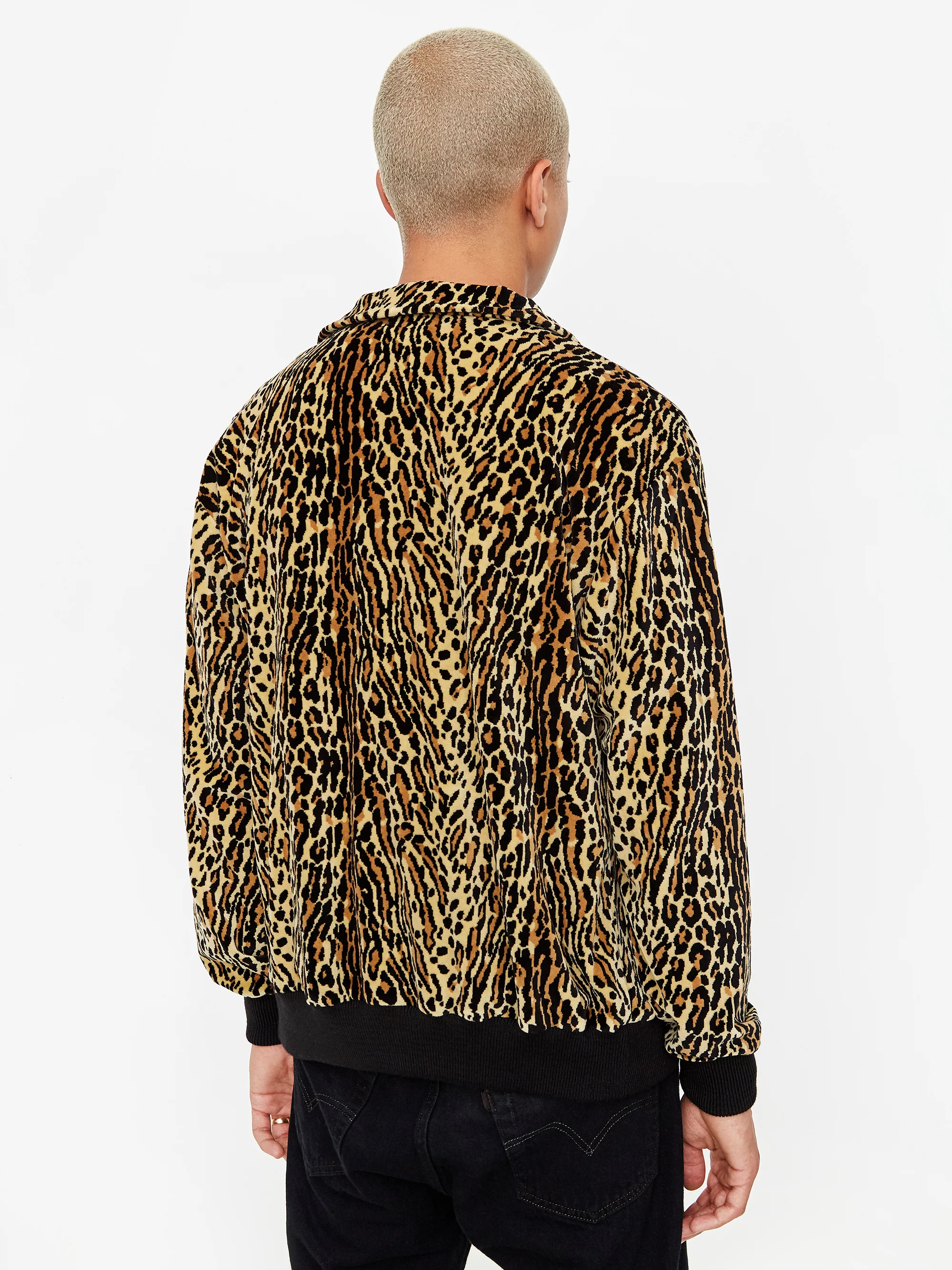 Levis Vintage Clothing Button Through Fleece Jacket - Cheetah - Image 11