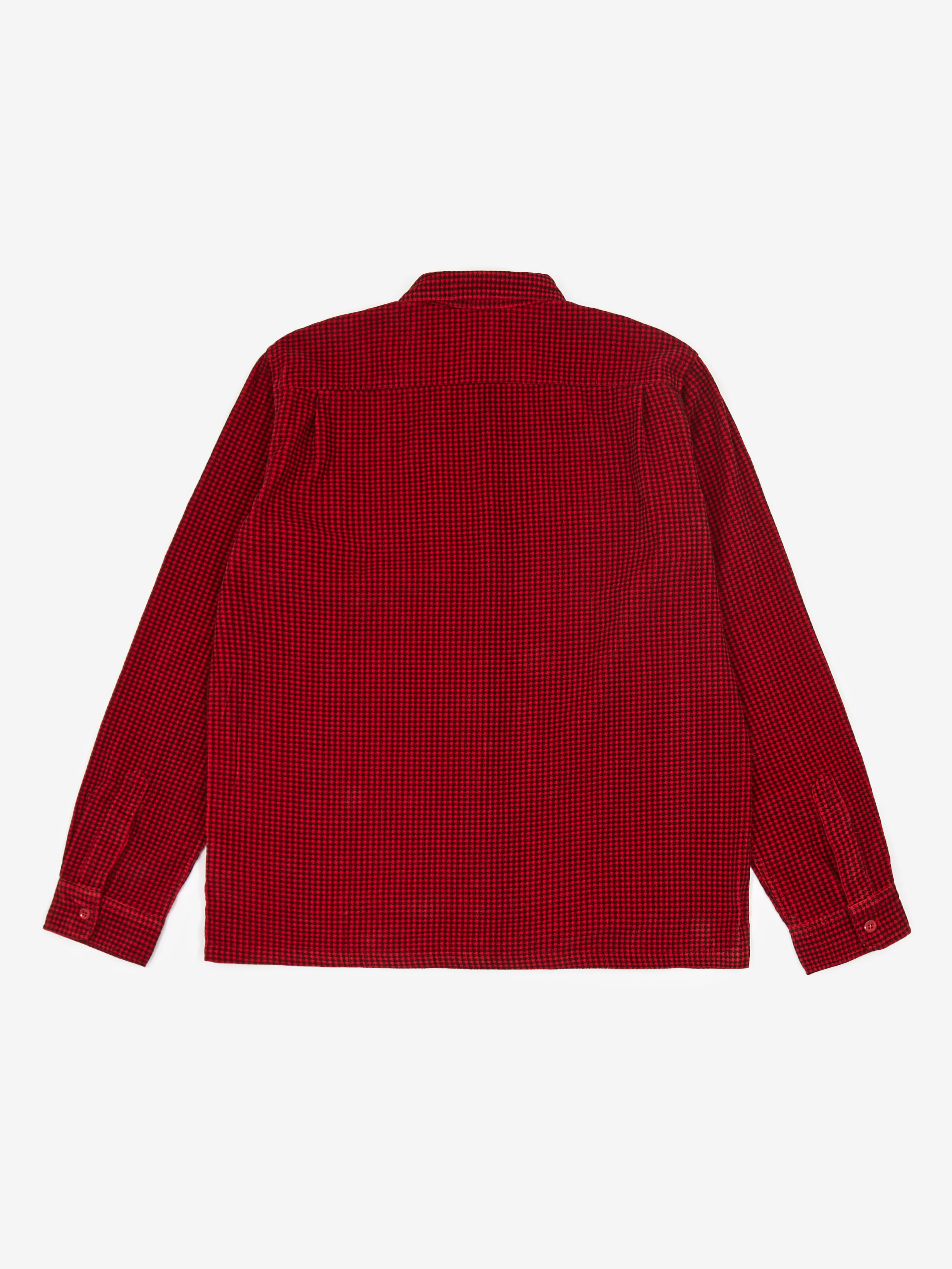 Levis Vintage Clothing Deluxe Check Longsleeve Shirt - Dogtooth Red - Image 4