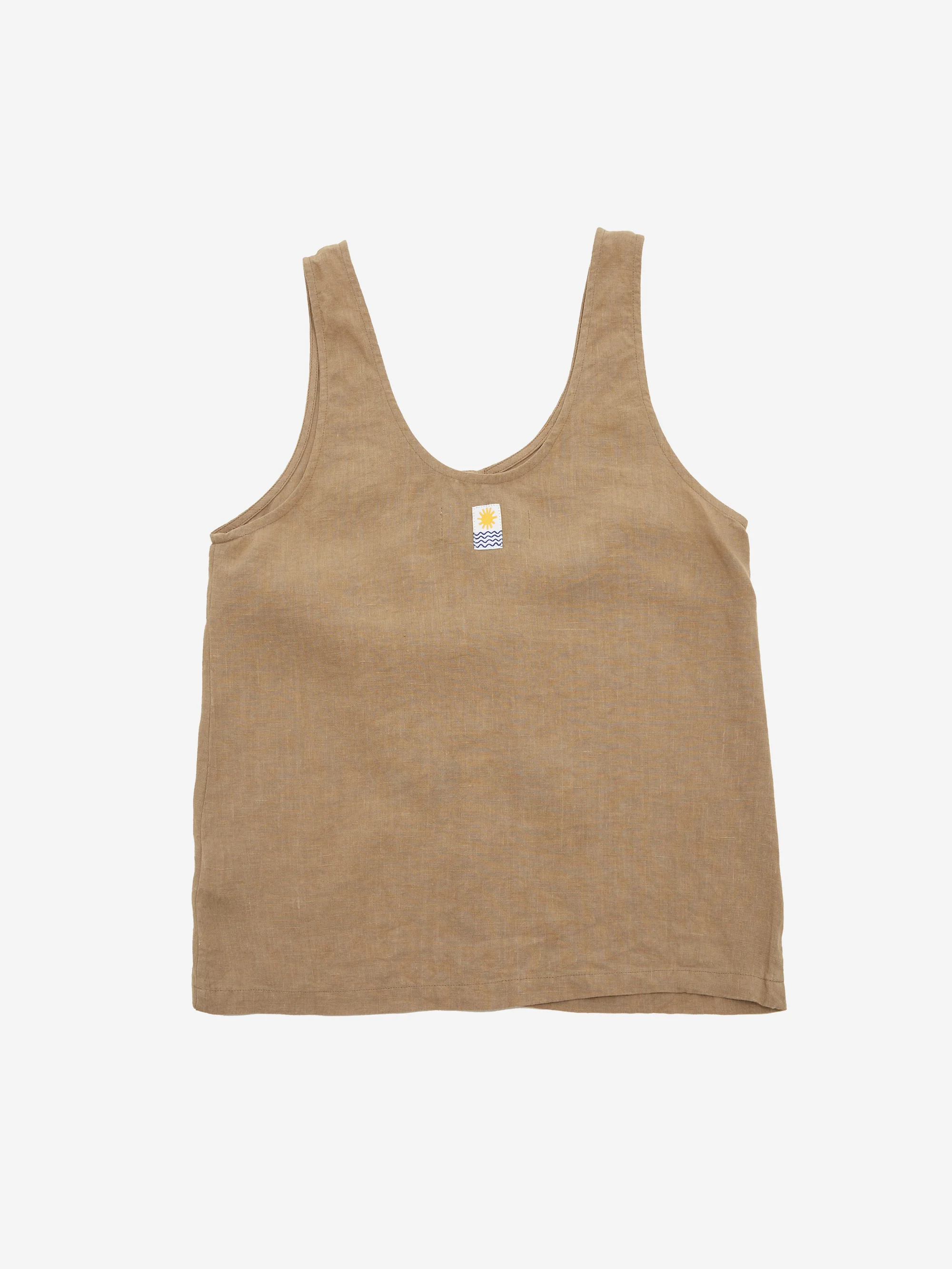 LF Markey Basic Button Front Tank - Stone - Image 6