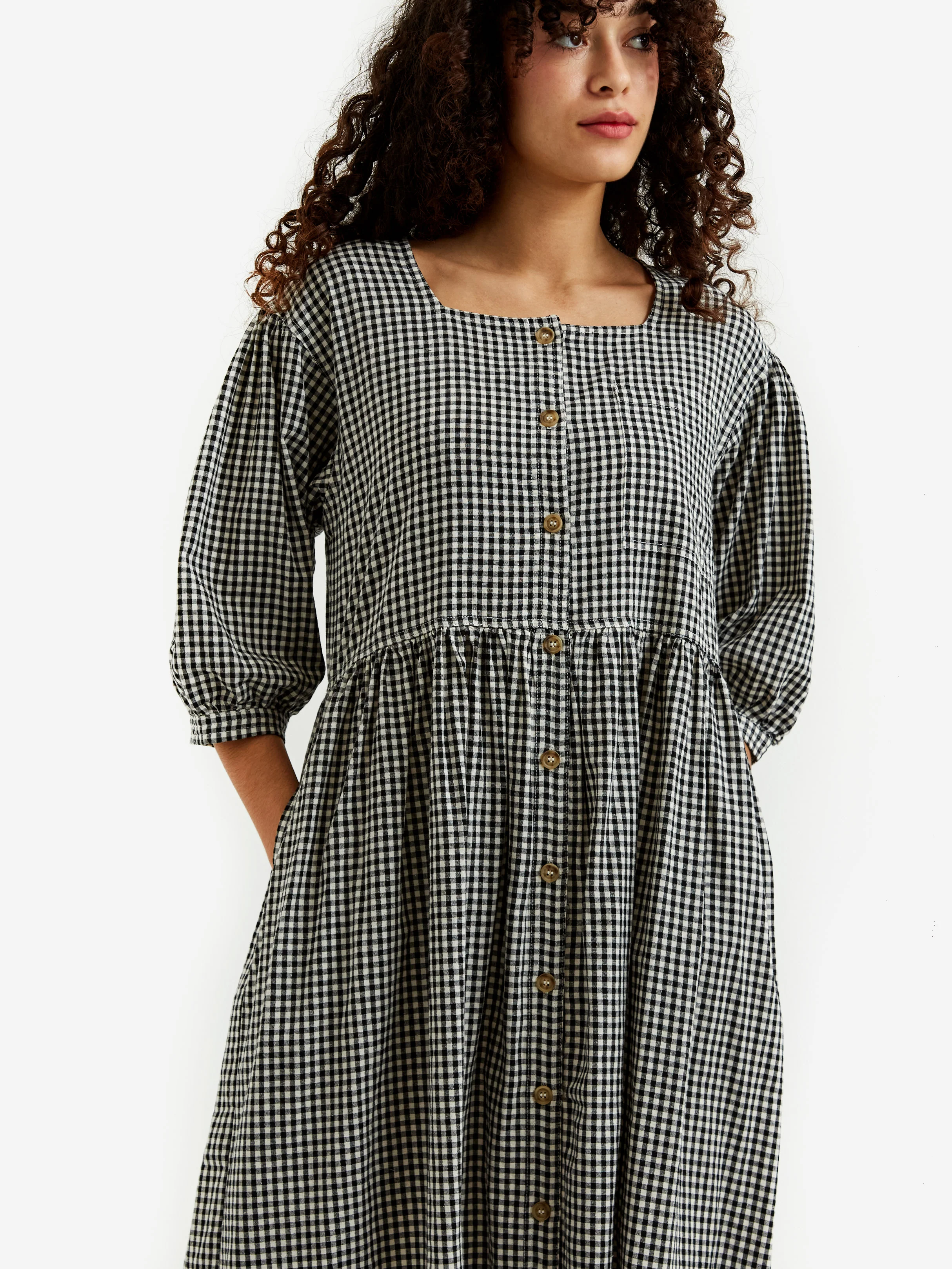 LF Markey Nils Dress - Gingham - Image 3