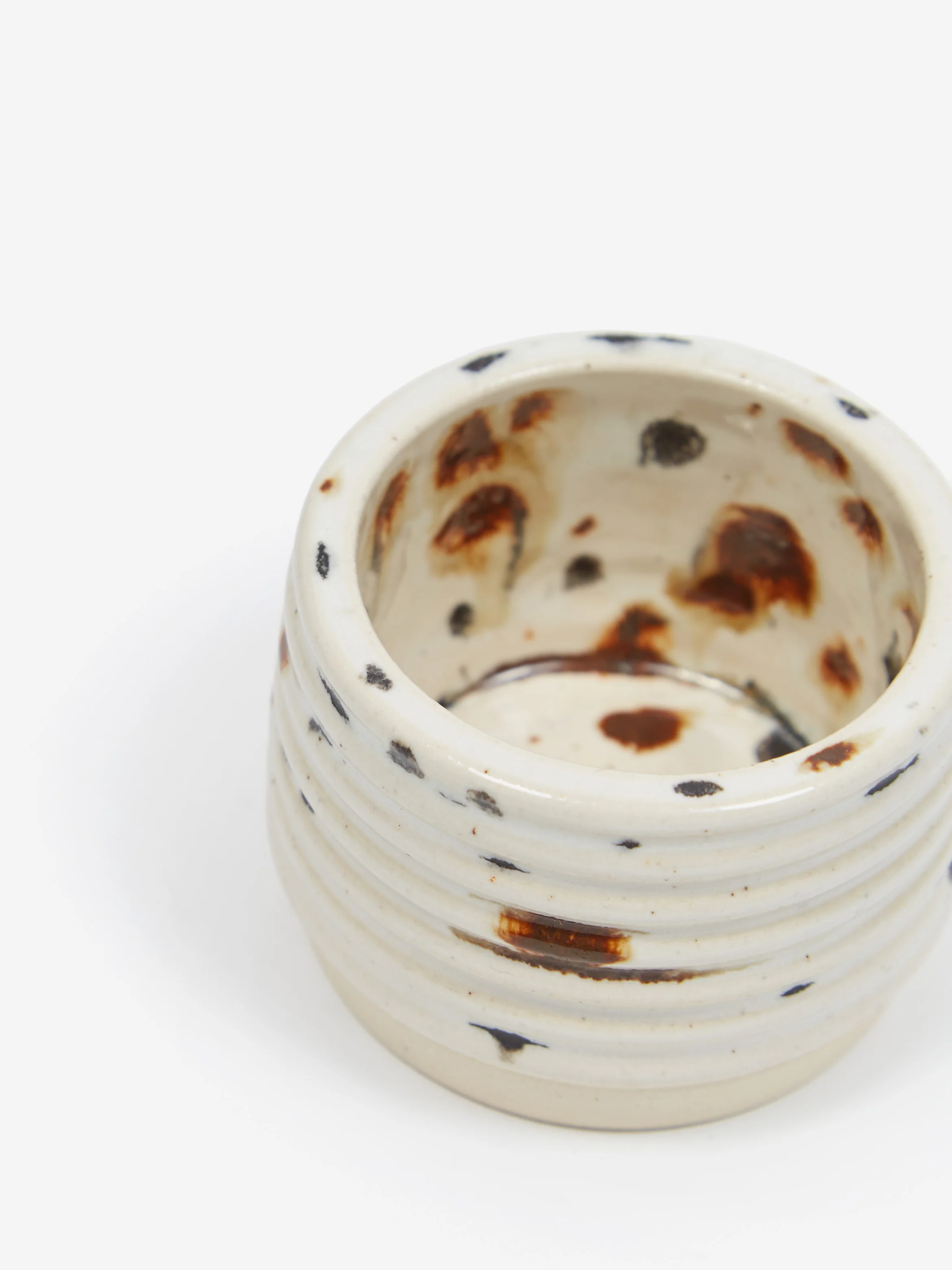 Liam Owen x Goodhood Freckle Handmade Egg Cup - Freckle Glaze - Image 2
