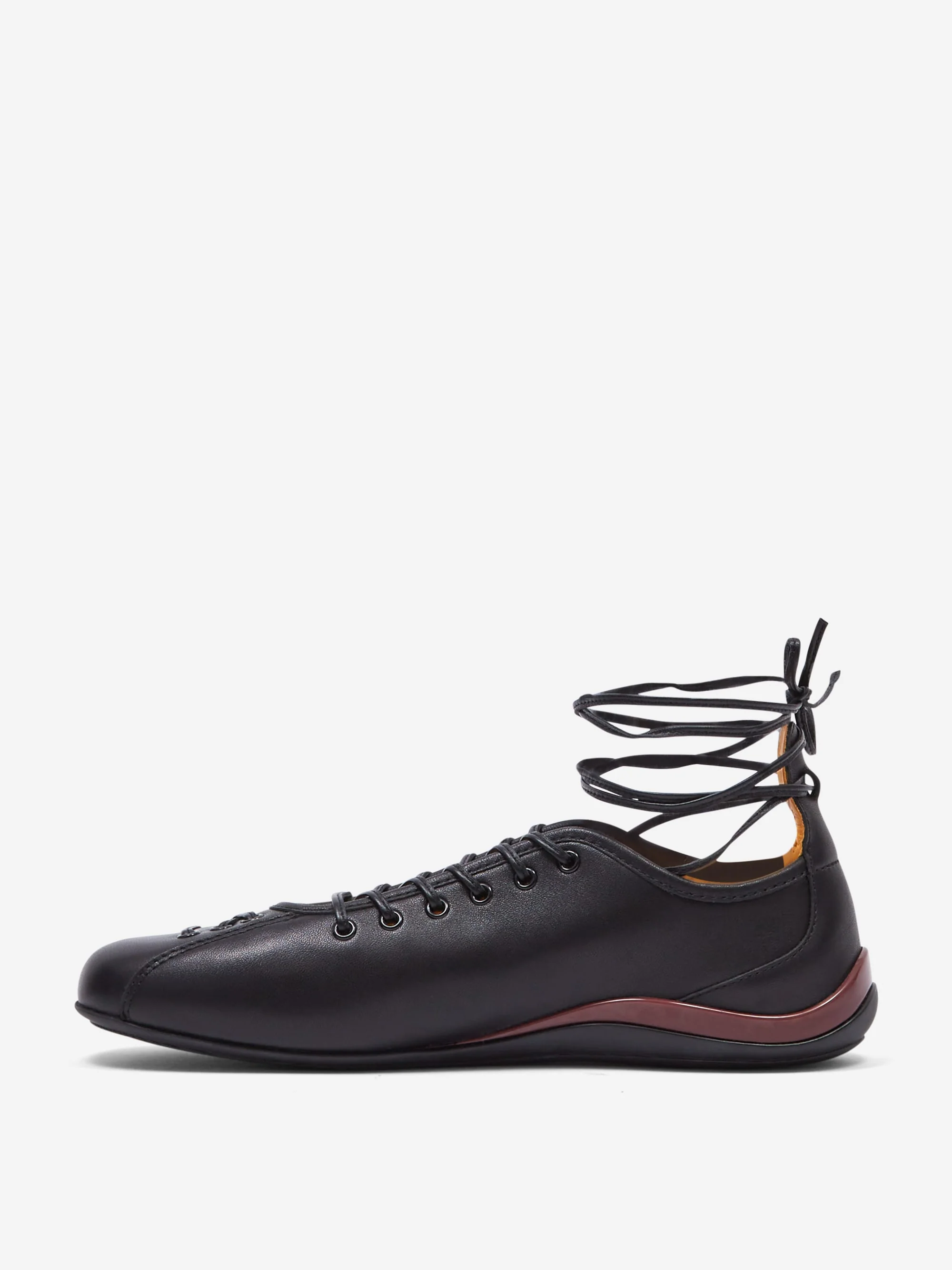 Lili Curia ISOLDE Ghillie Ballerina - Black Leather - Image 3