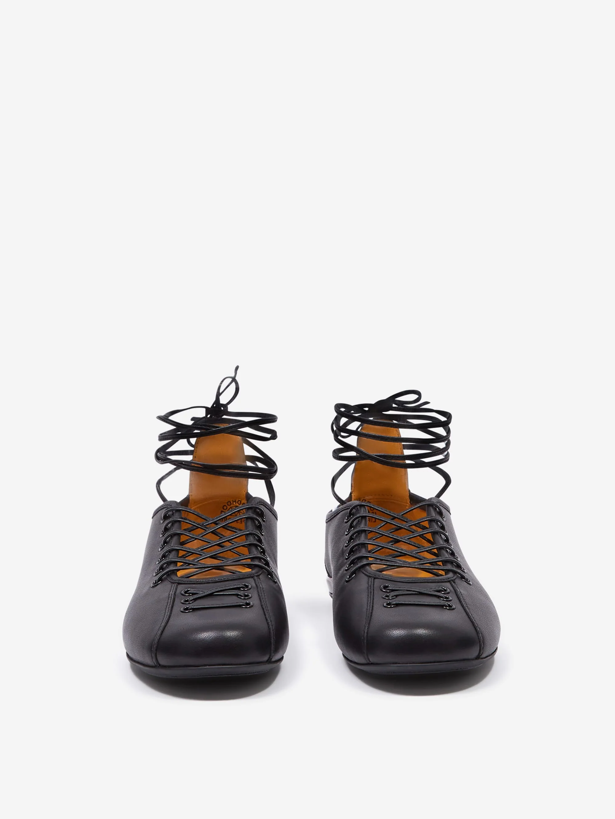 Lili Curia ISOLDE Ghillie Ballerina - Black Leather - Image 4