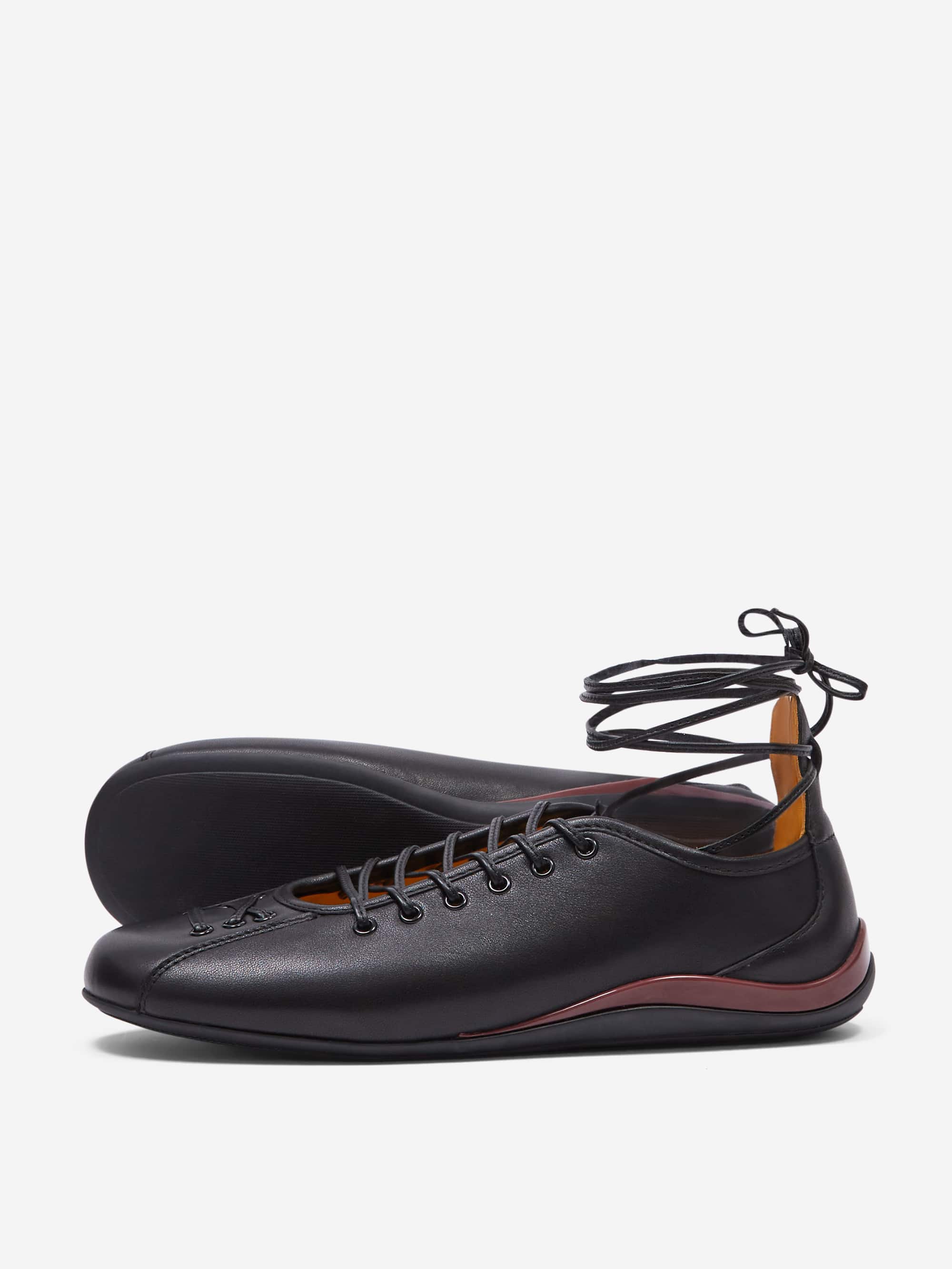 Lili Curia ISOLDE Ghillie Ballerina - Black Leather - Image 7