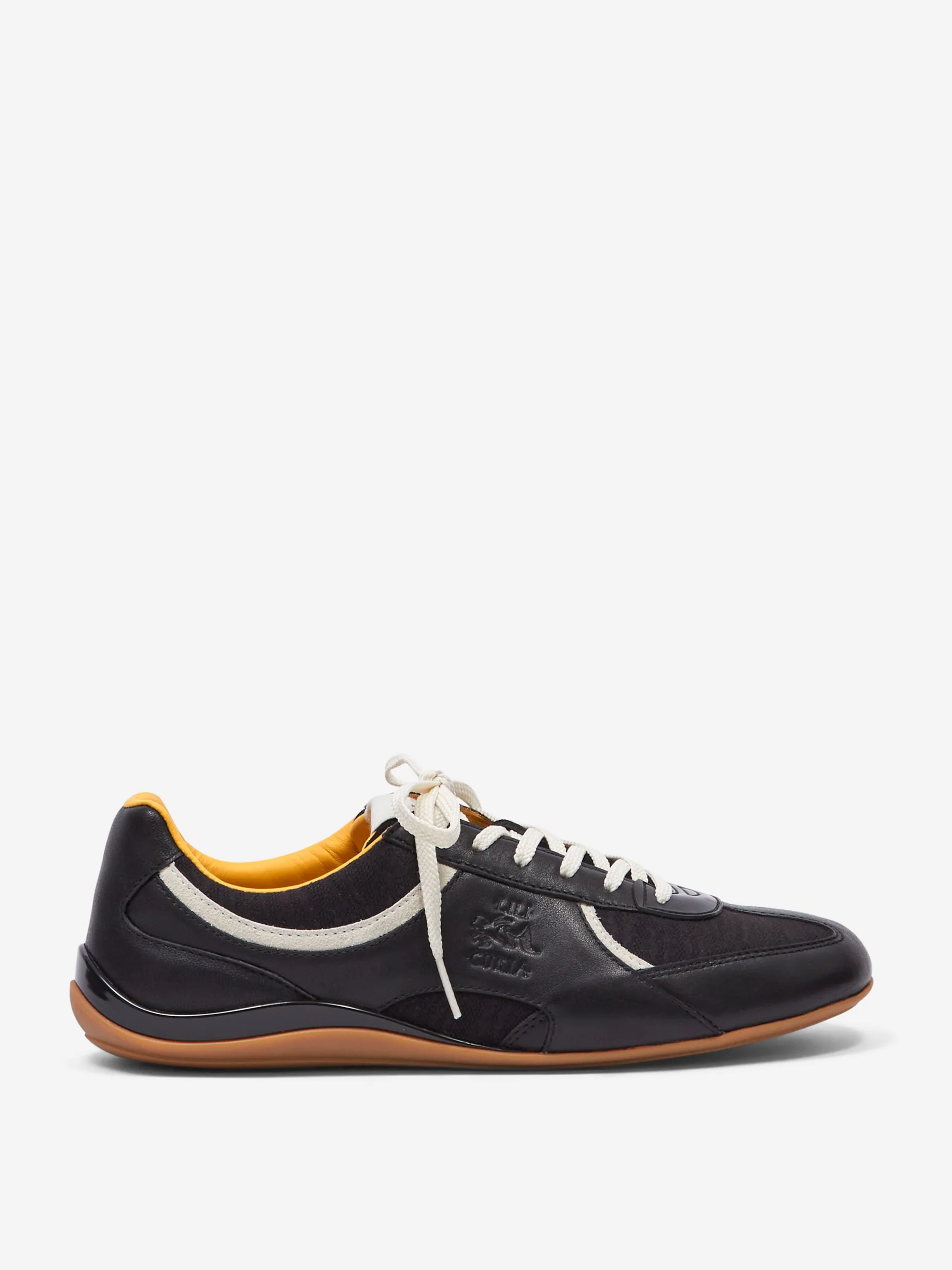 Lili Curia ZOLA Lace Up Sneaker - Black Leather & Textile