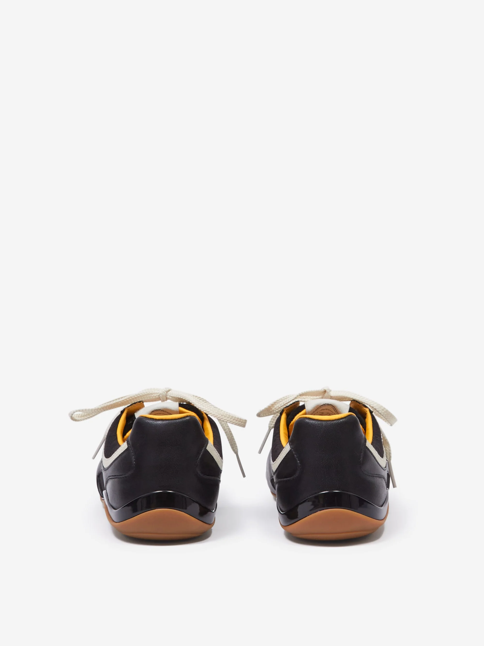Lili Curia ZOLA Lace Up Sneaker - Black Leather & Textile - Image 5