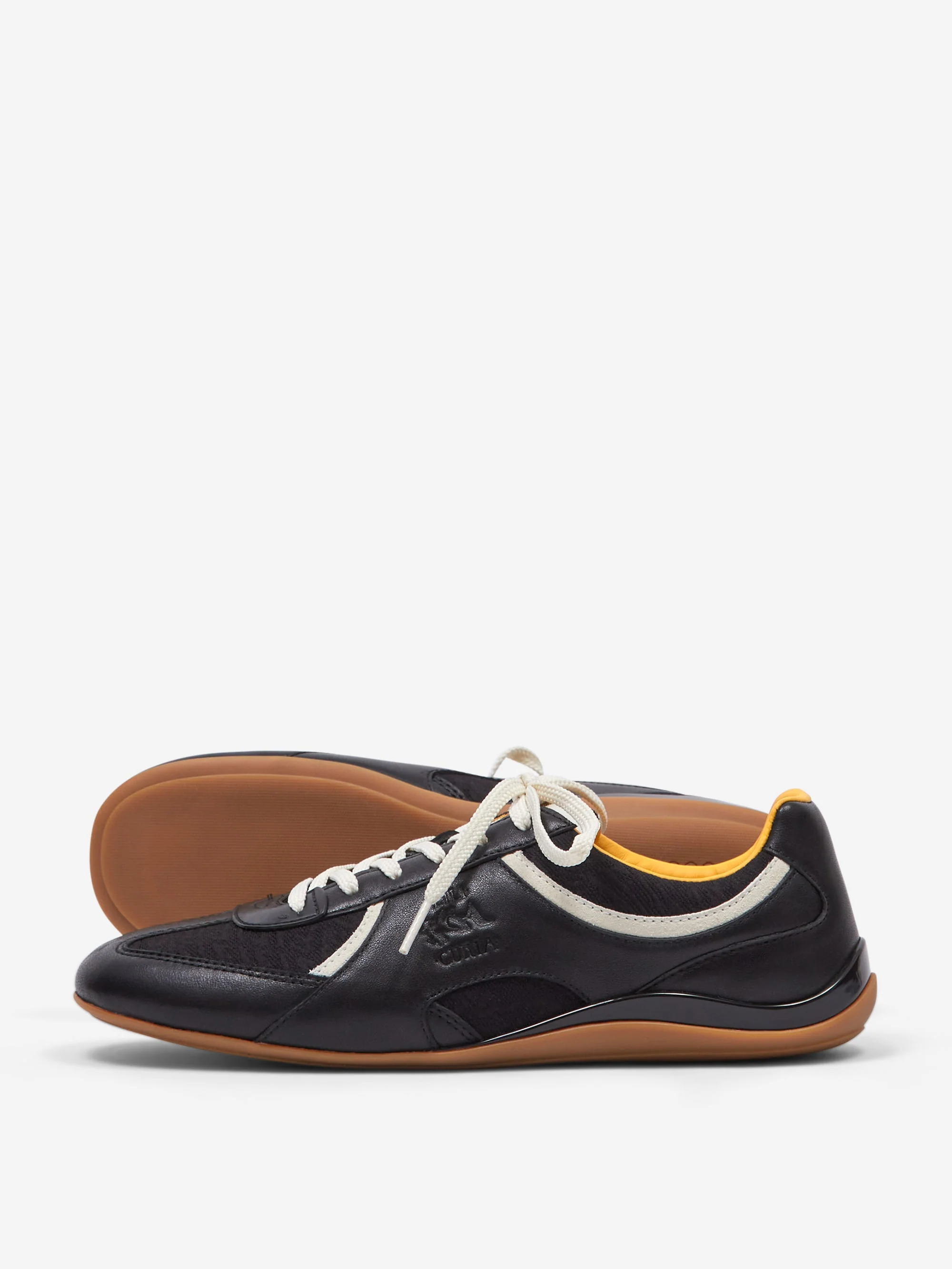 Lili Curia ZOLA Lace Up Sneaker - Black Leather & Textile - Image 7