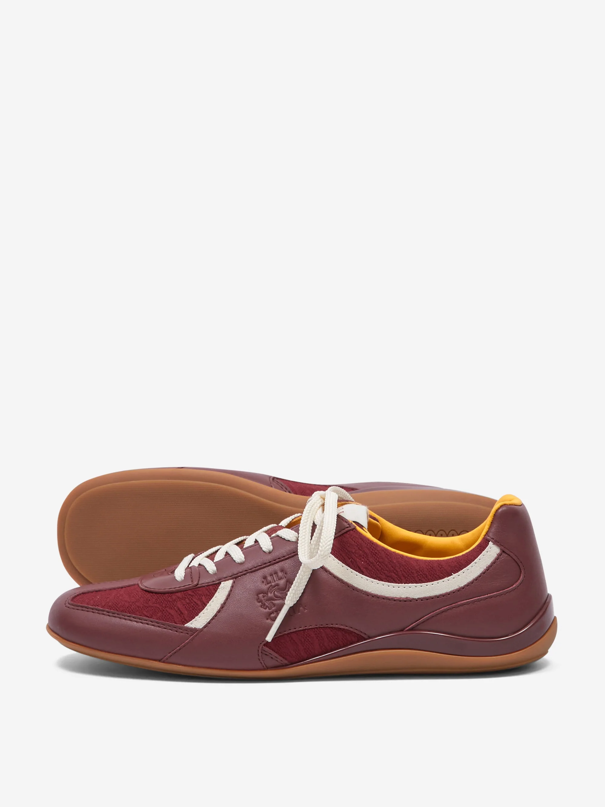 Lili Curia ZOLA Lace Up Sneaker - Wine Leather & Textile - Image 7