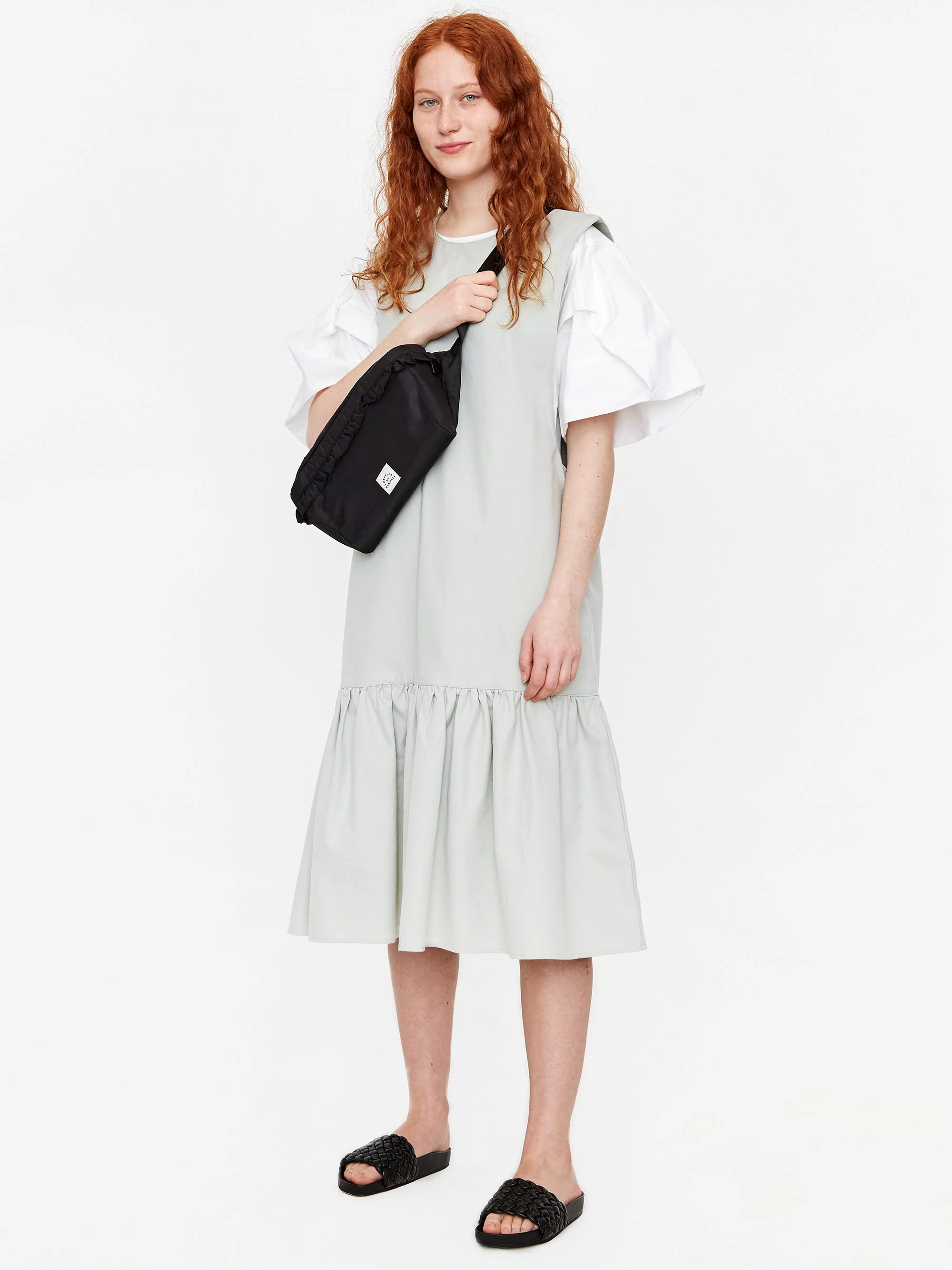 Loeffler Randall Shiloh Ruffle Trim Bag - Black - Image 7