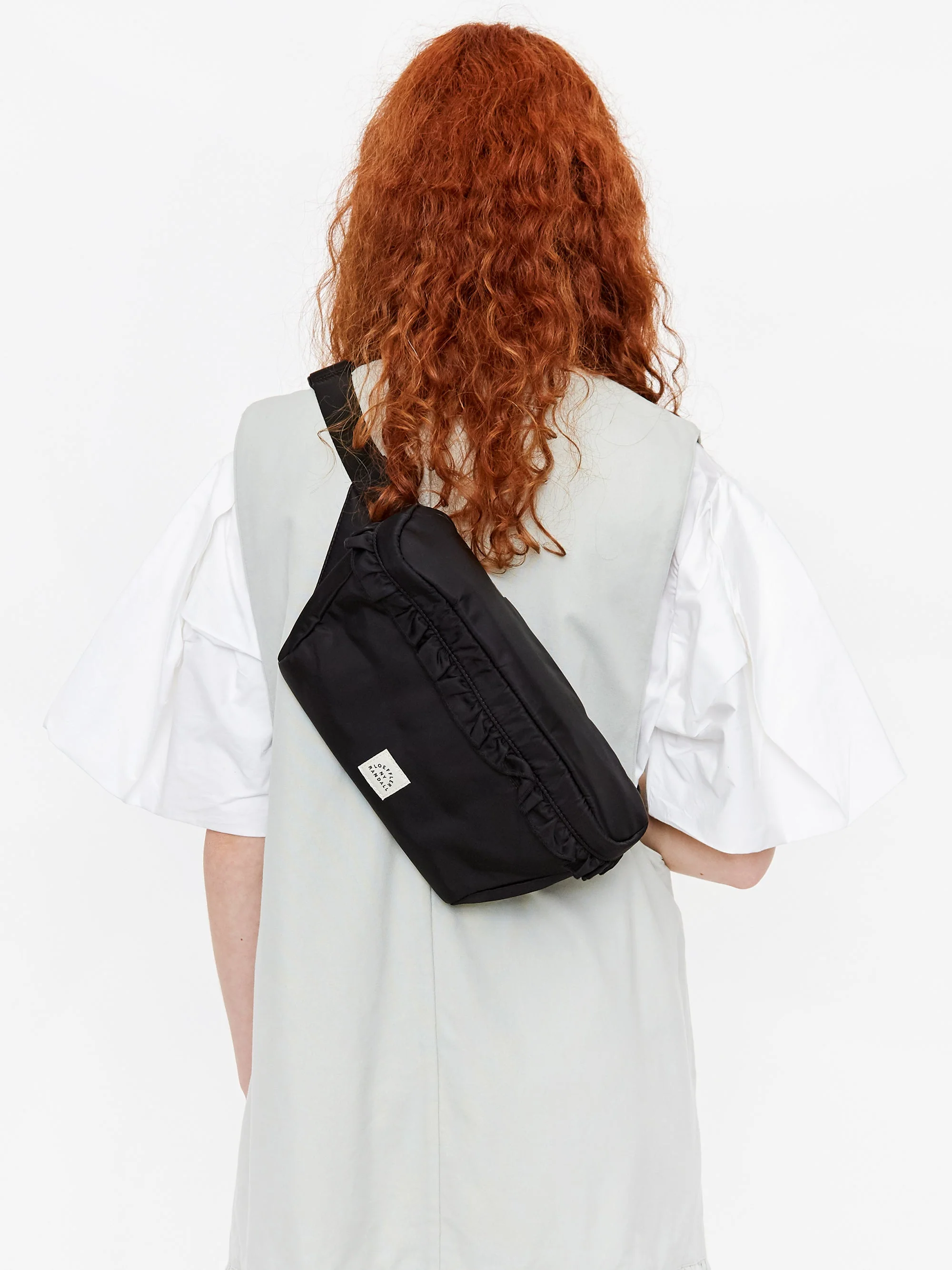 Loeffler Randall Shiloh Ruffle Trim Bag - Black - Image 8