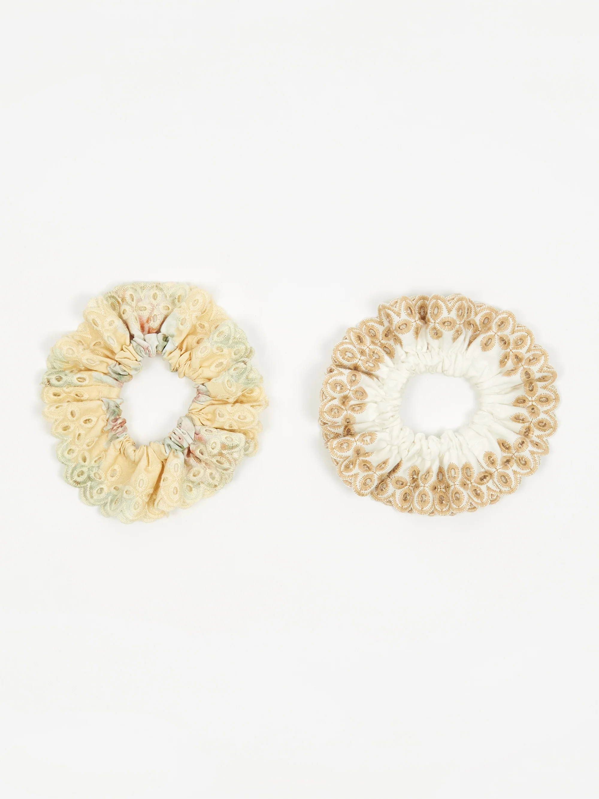 Loeffler Randall Stephanie Scrunchie - White/Floral
