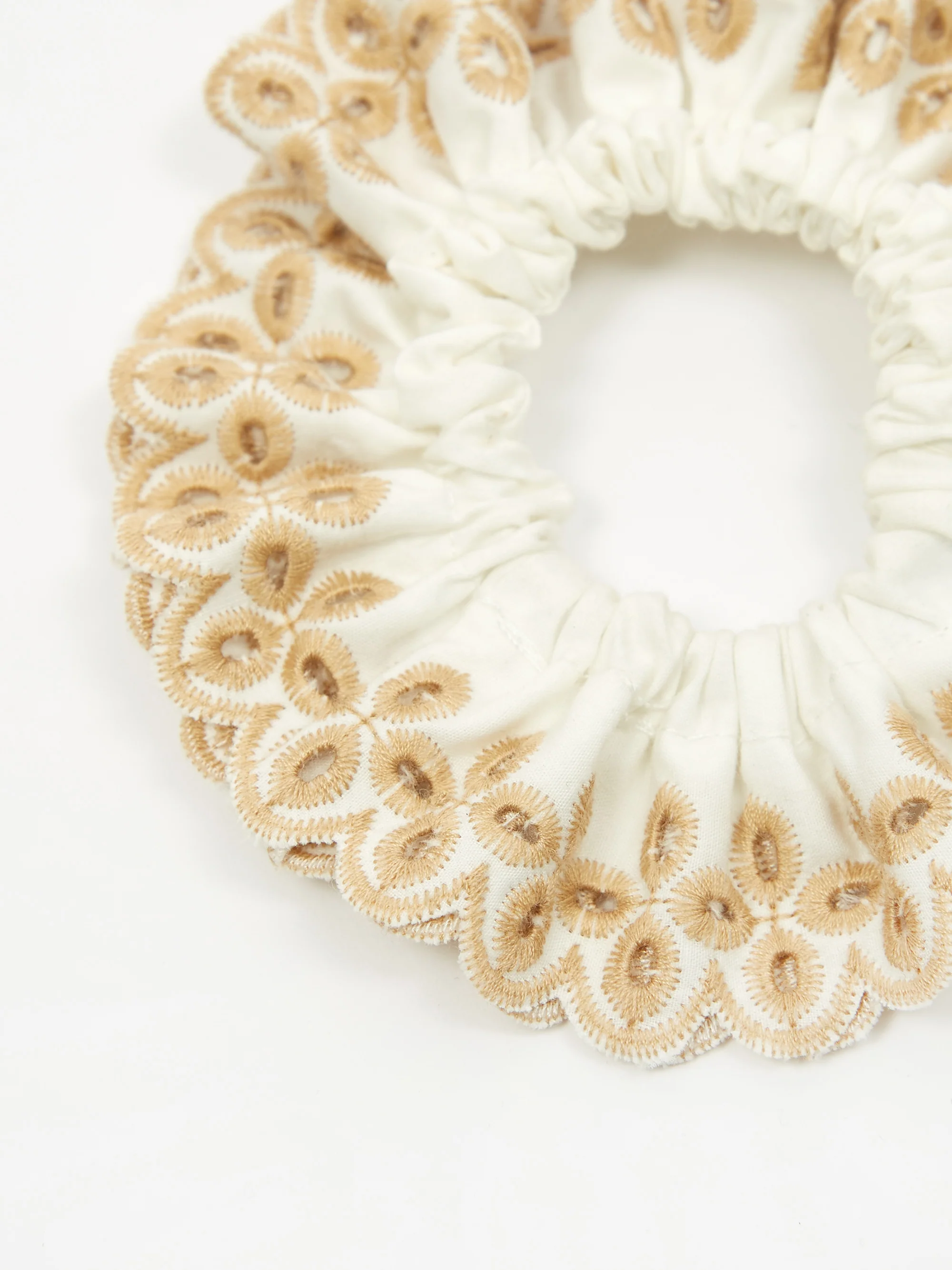 Loeffler Randall Stephanie Scrunchie - White/Floral - Image 3
