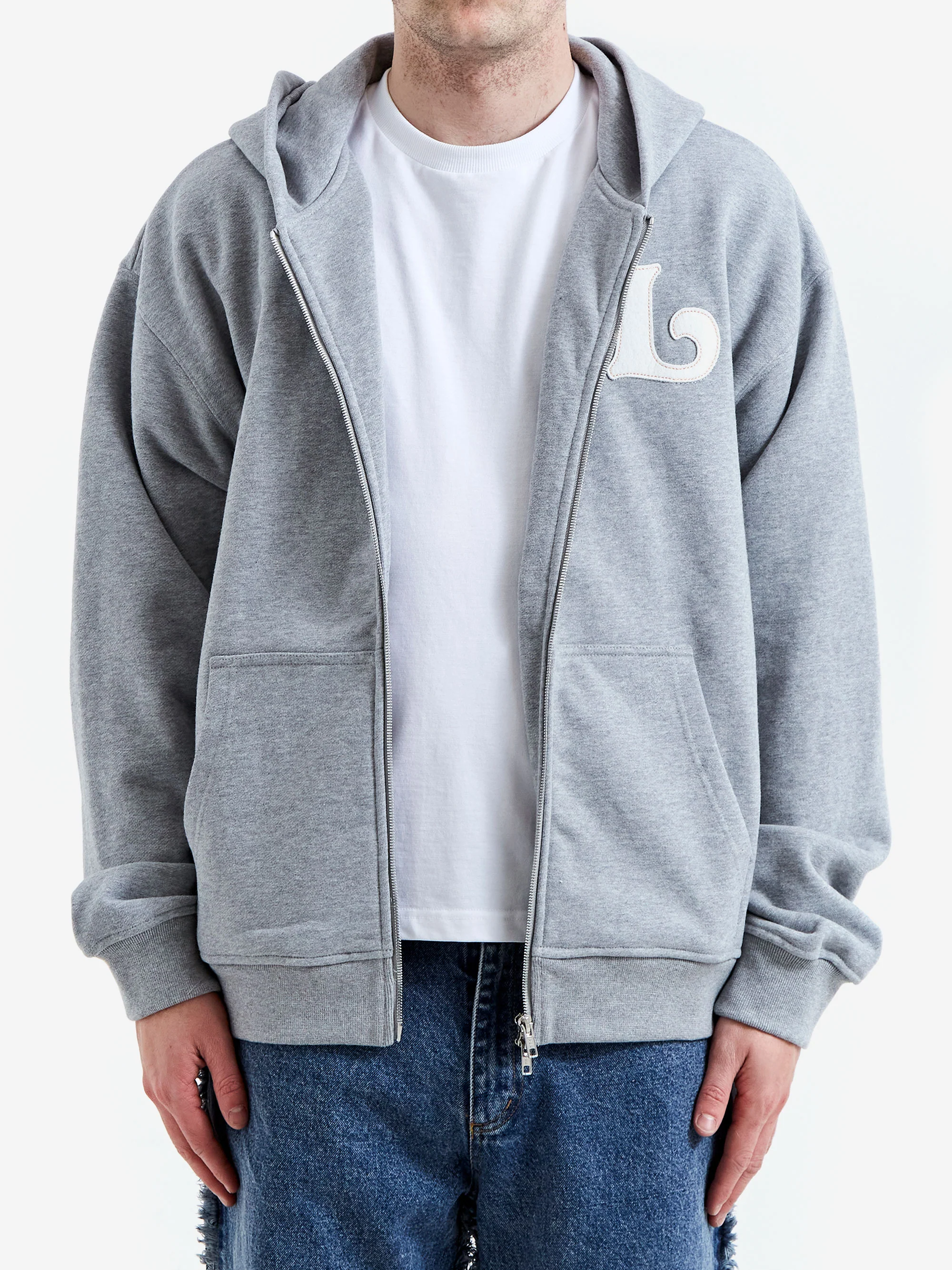 Lorenz El Appliqué Hoodie - Grey - Image 2
