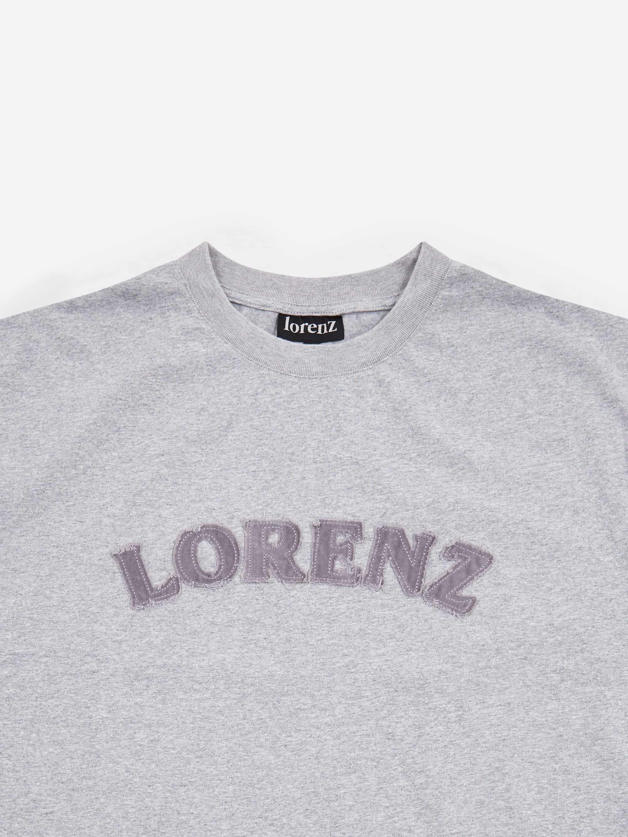 Lorenz LORENZ Appliqué T-Shirt - Grey - Image 2