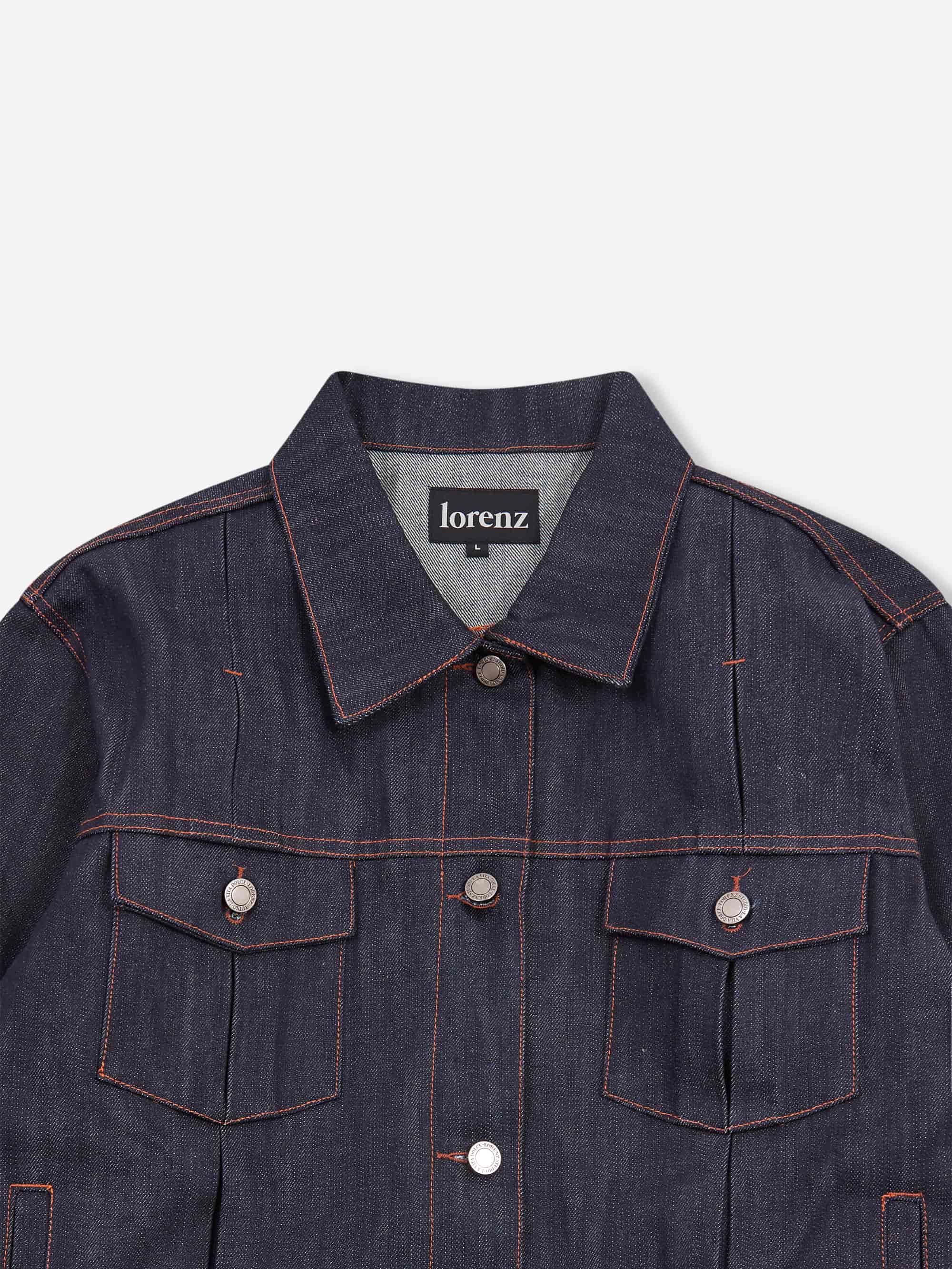 Lorenz Sutures Denim Jacket - Raw Indigo - Image 3