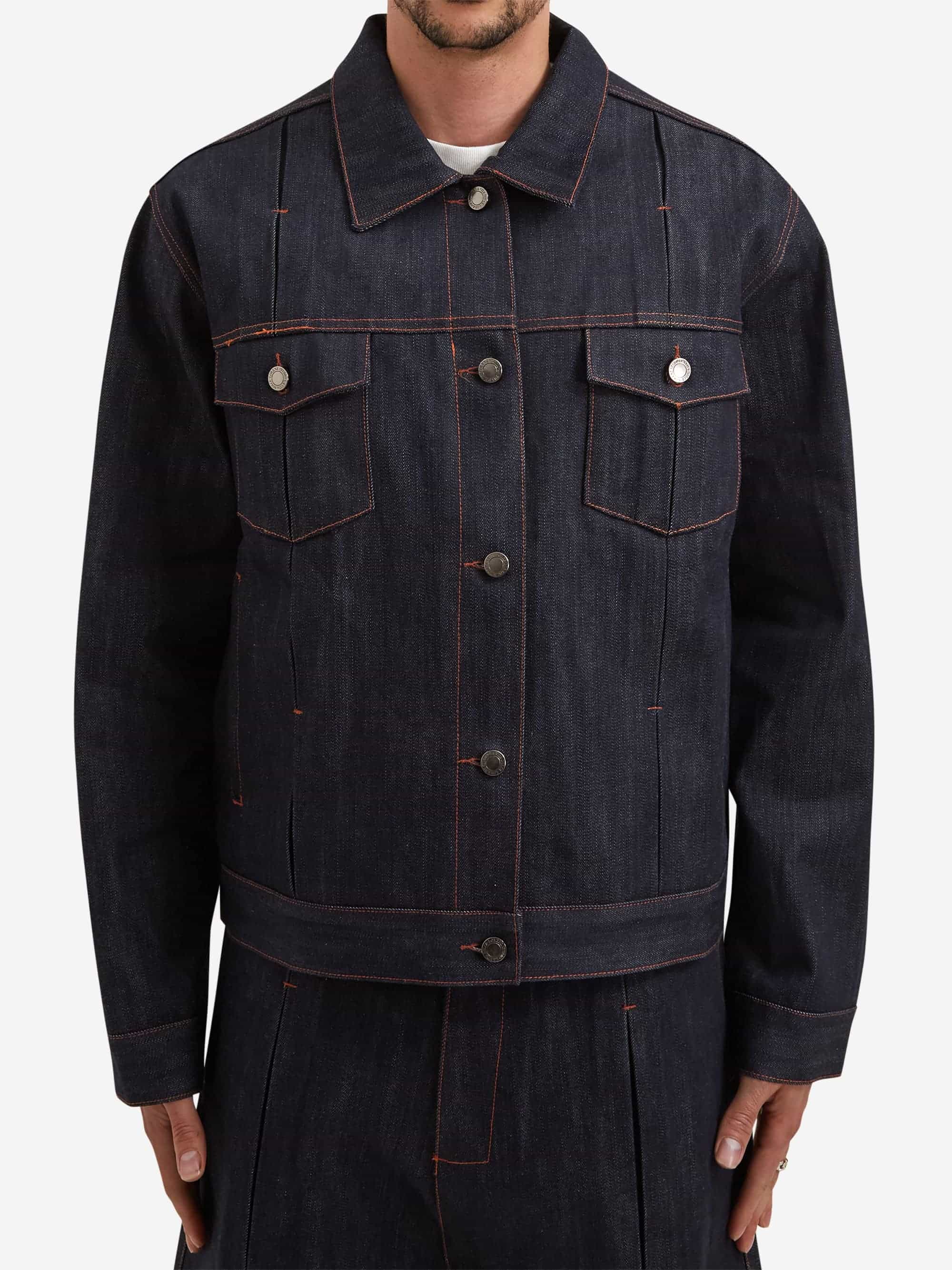 Lorenz Sutures Denim Jacket - Raw Indigo - Image 5