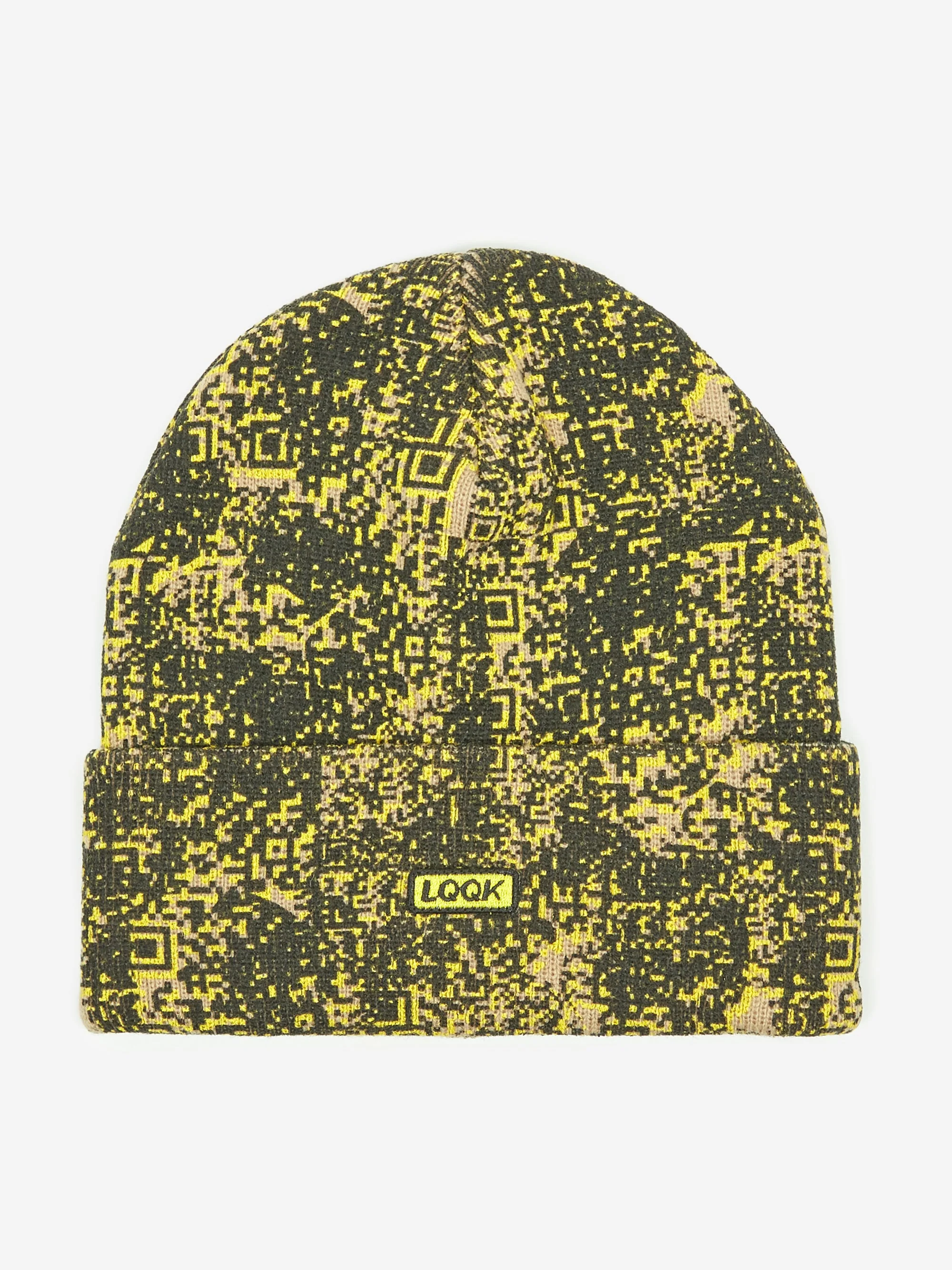 LQQK Studio Digi Camo QR Beanie - Tan - Image 2