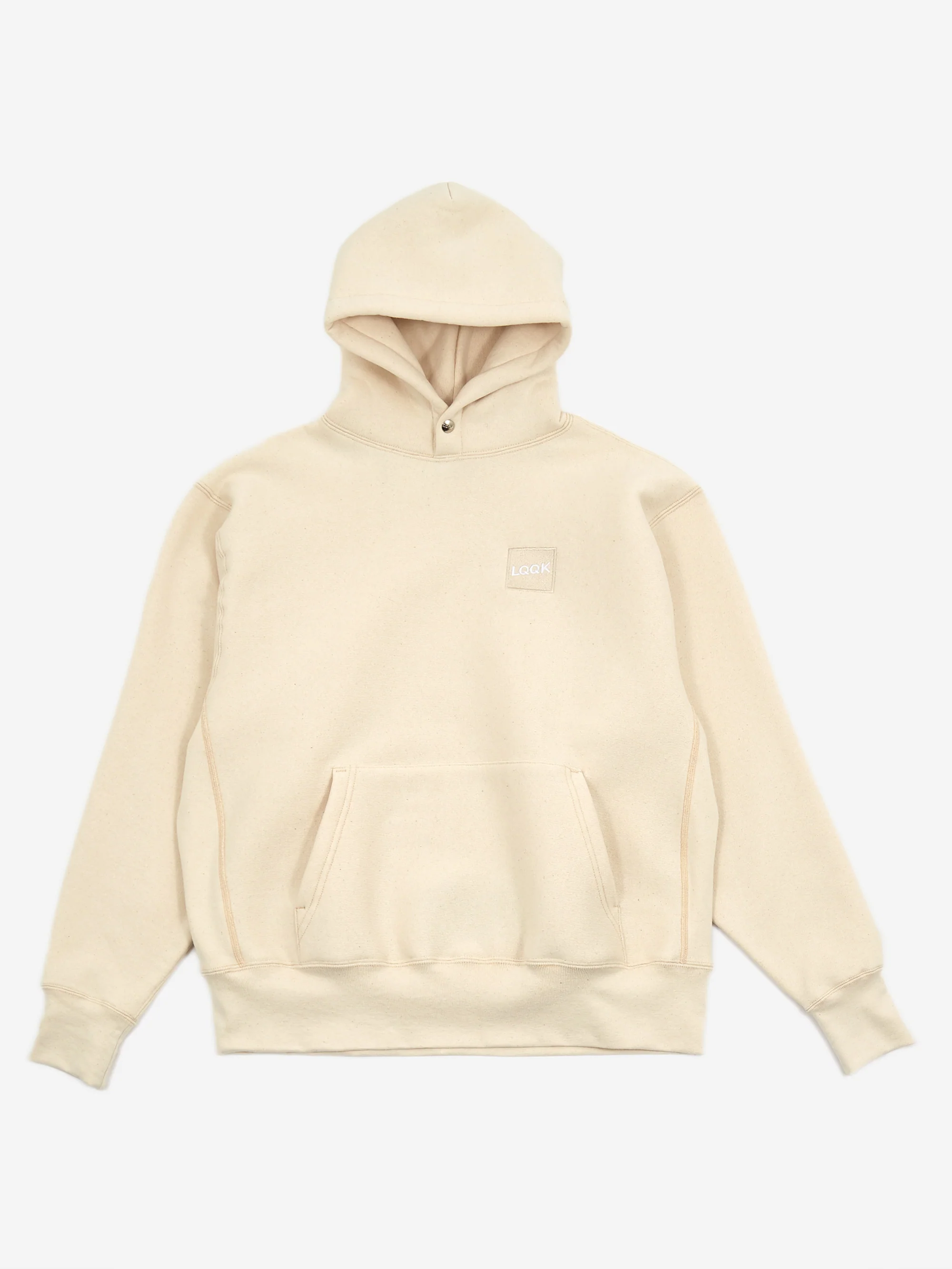 LQQK Studio Signature Snap Hoodie - Natural