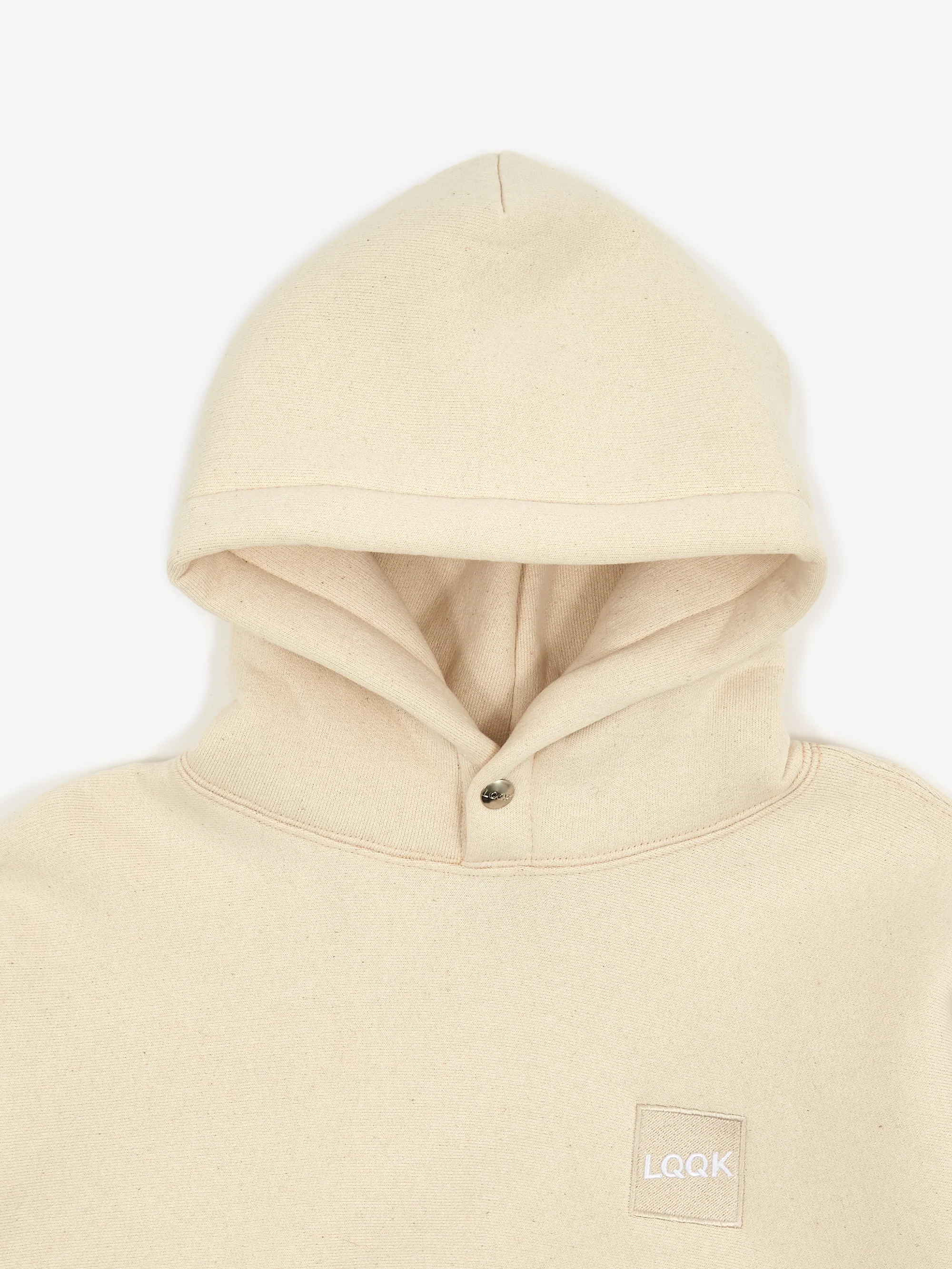 LQQK Studio Signature Snap Hoodie - Natural - Image 3