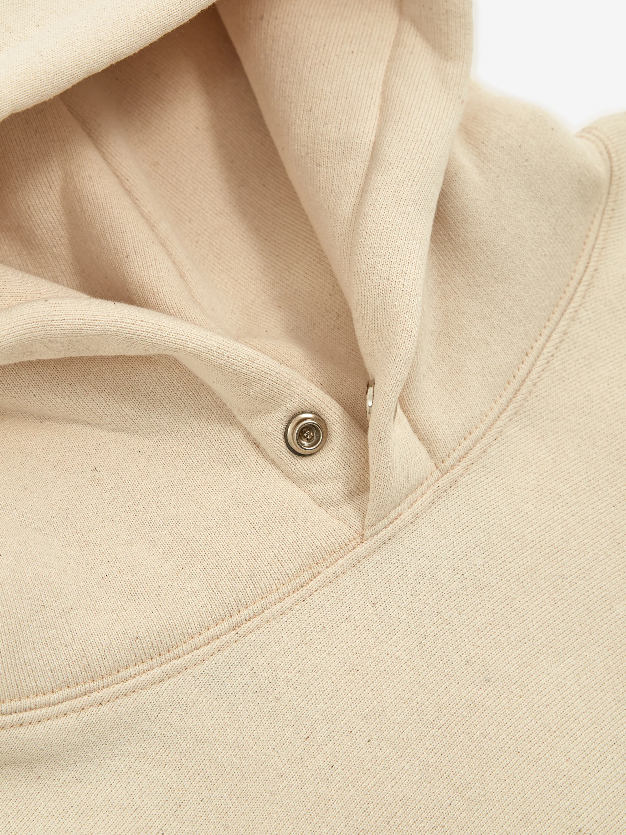 LQQK Studio Signature Snap Hoodie - Natural - Image 4