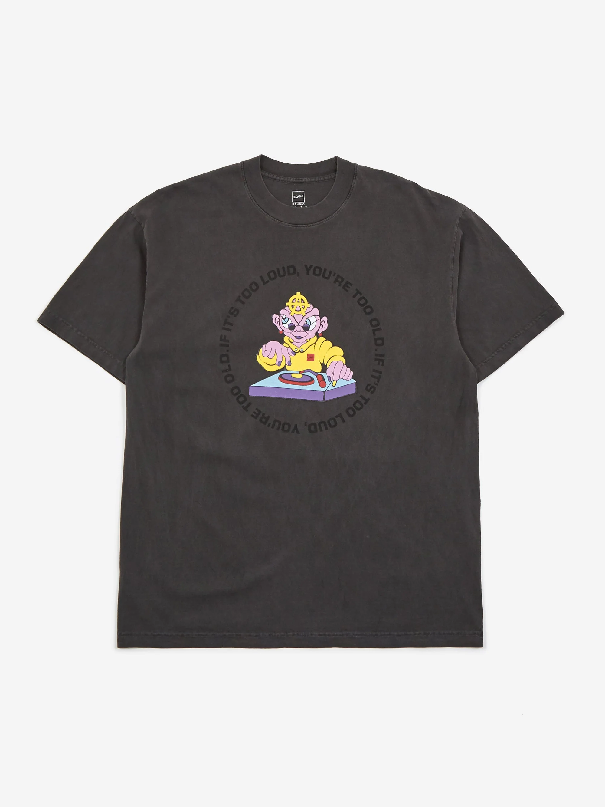 LQQK Studio Take Me To Your DJ Short Sleeve T-Shirt - Tar