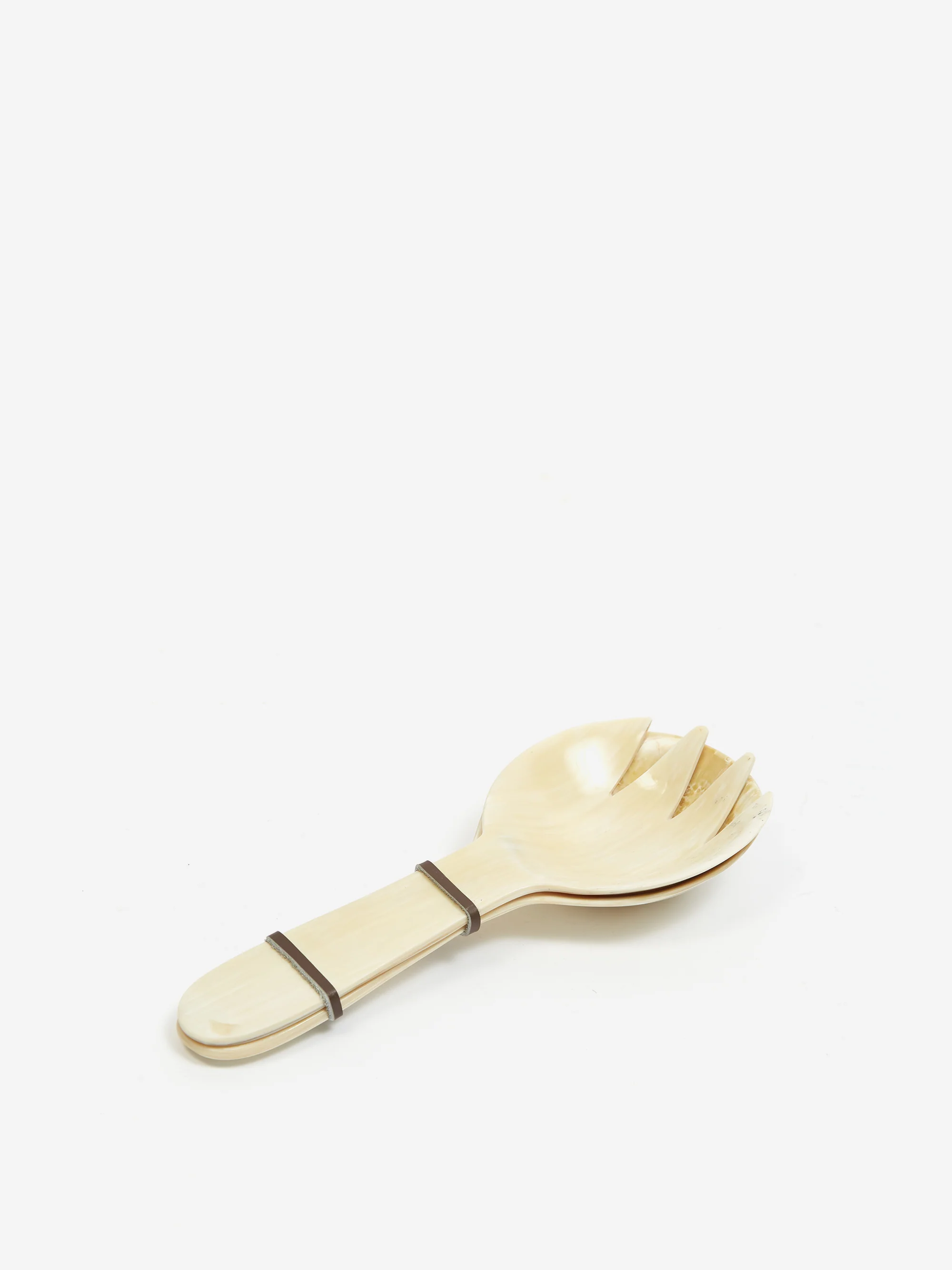 Maadili Horn Horn Salad Servers Set of 2 - Image 2
