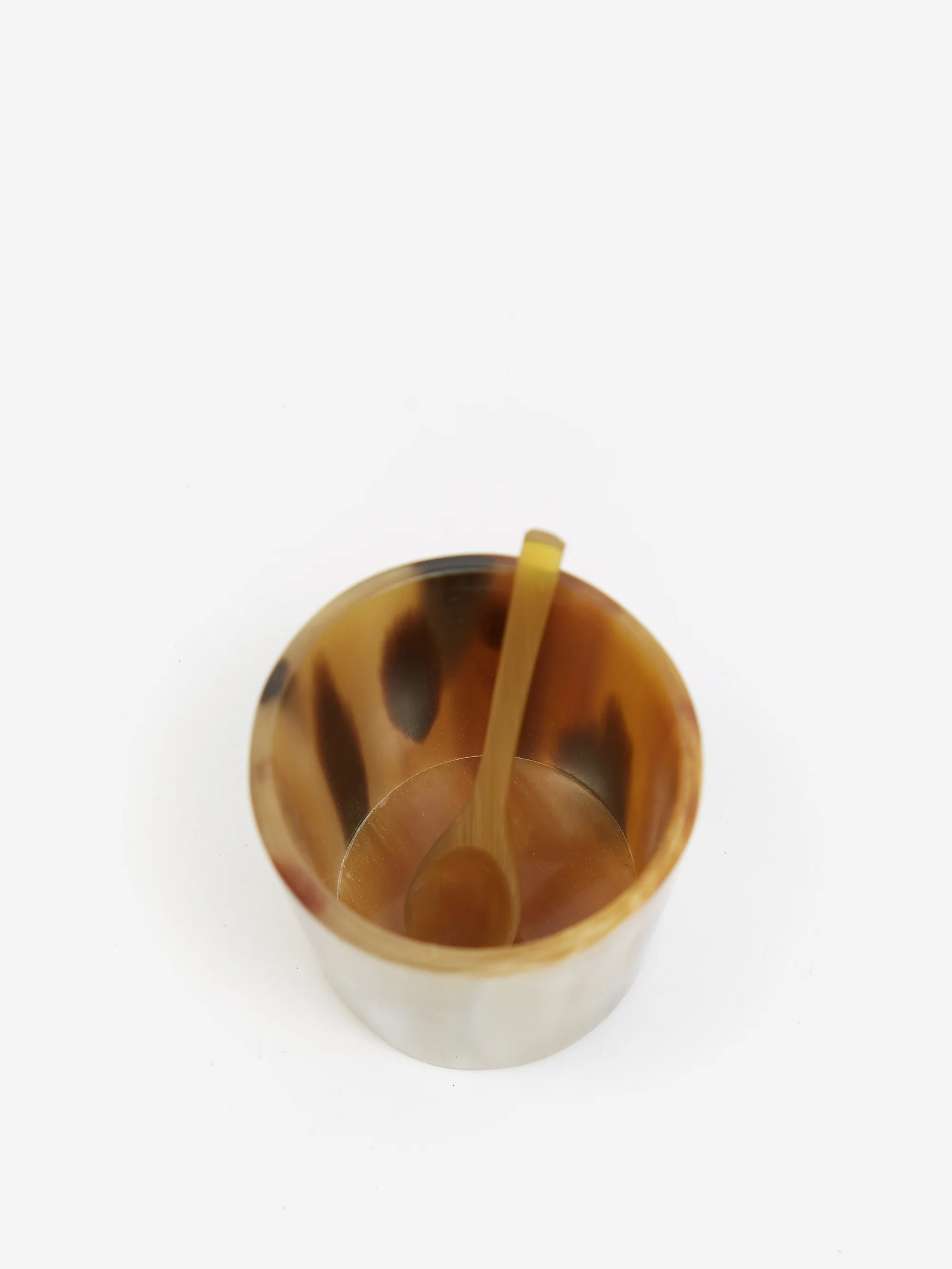 Maadili Mini Salt Cellar With Spoon - Brown - Image 3