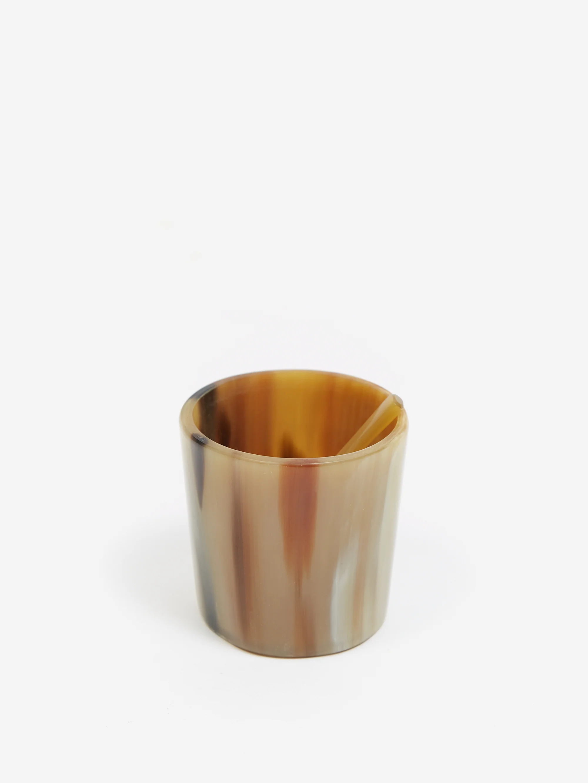 Maadili Mini Salt Cellar With Spoon - Brown - Image 4