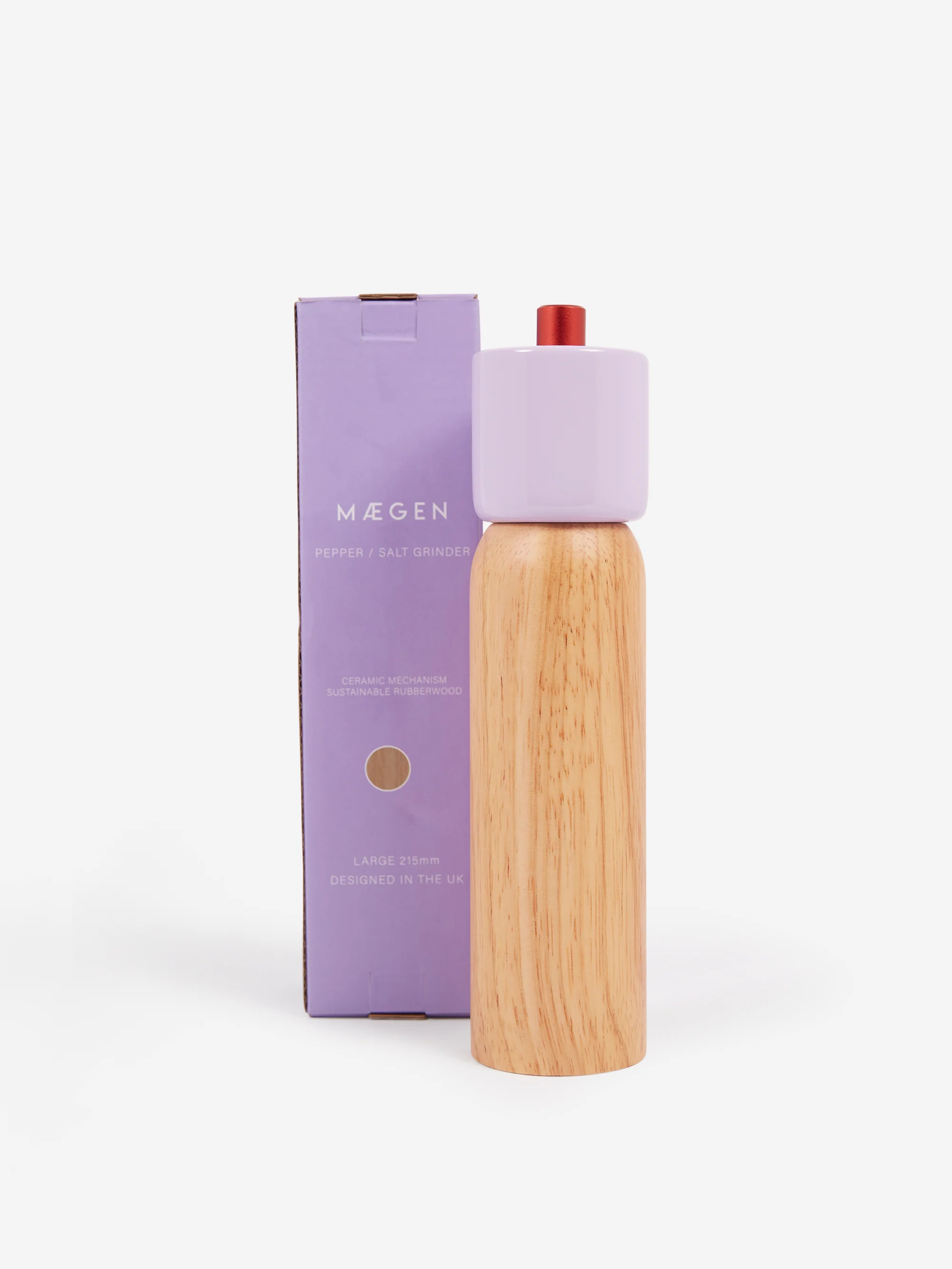 MAEGEN Salt and Pepper Grinder Large - Lilac & Red