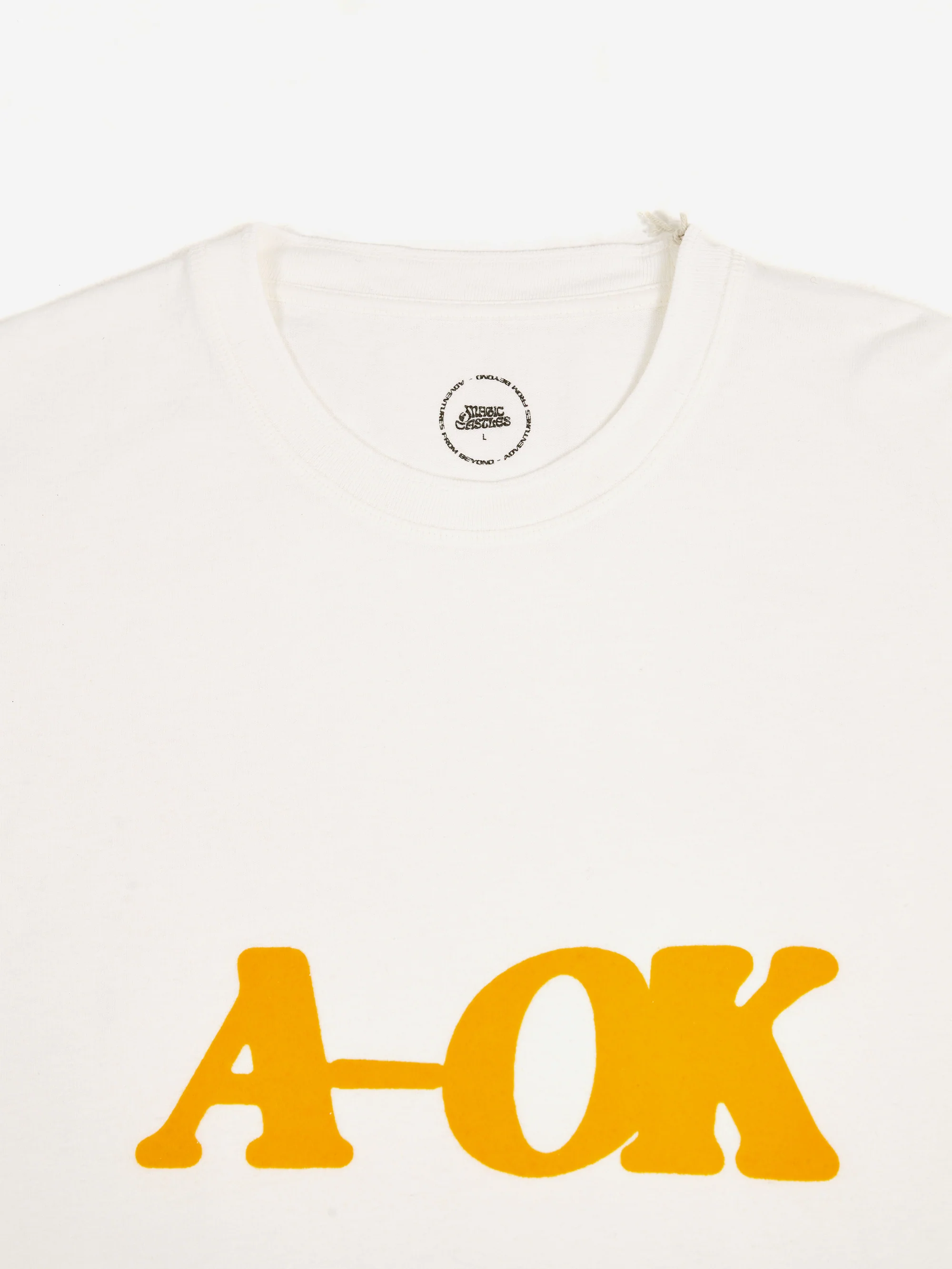 Magic Castles A-Ok Short Sleeve Tee - Off White - Image 3