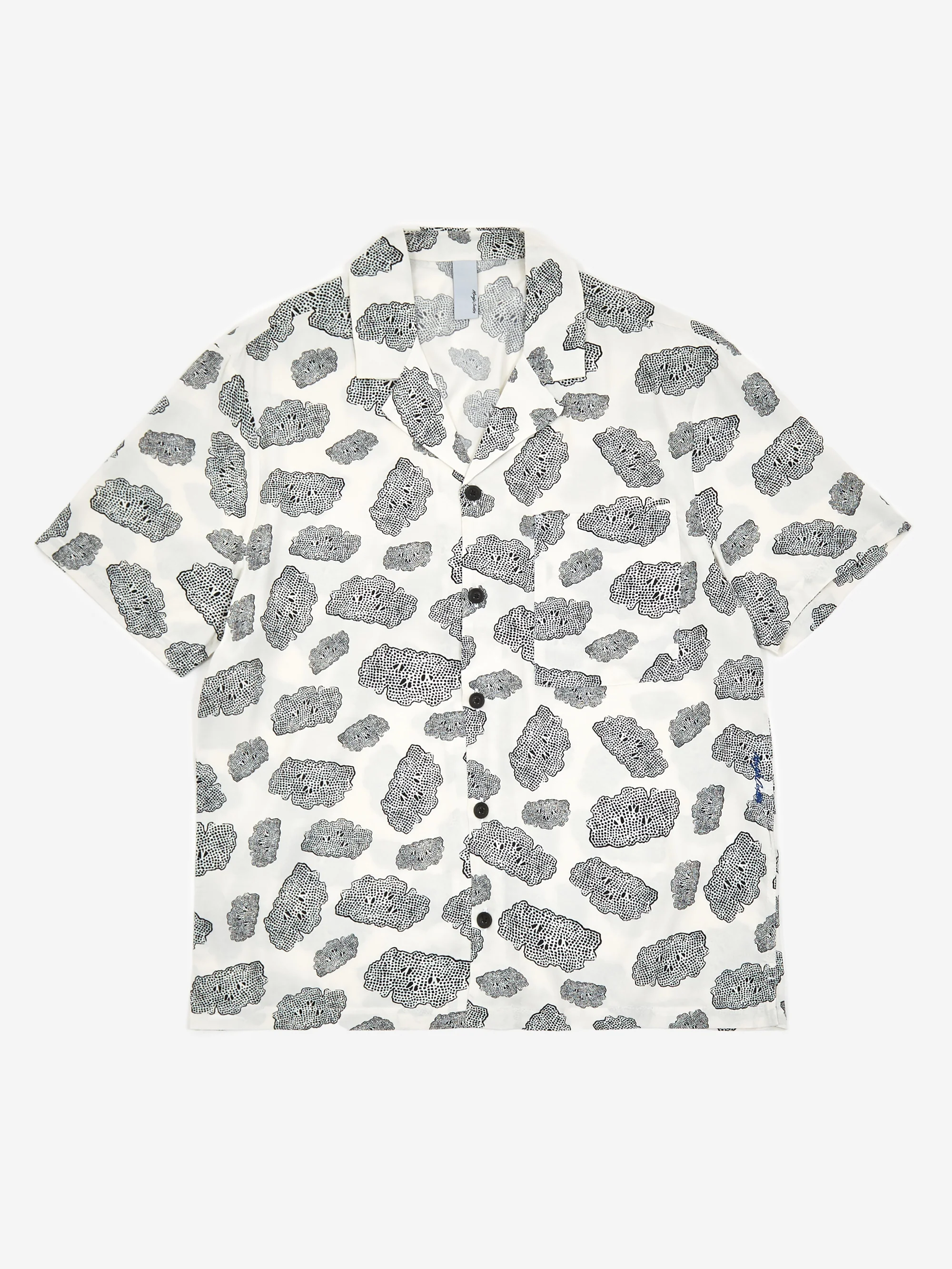 Magic Castles Camp Collar Shortsleeve Shirt - Shapes Print