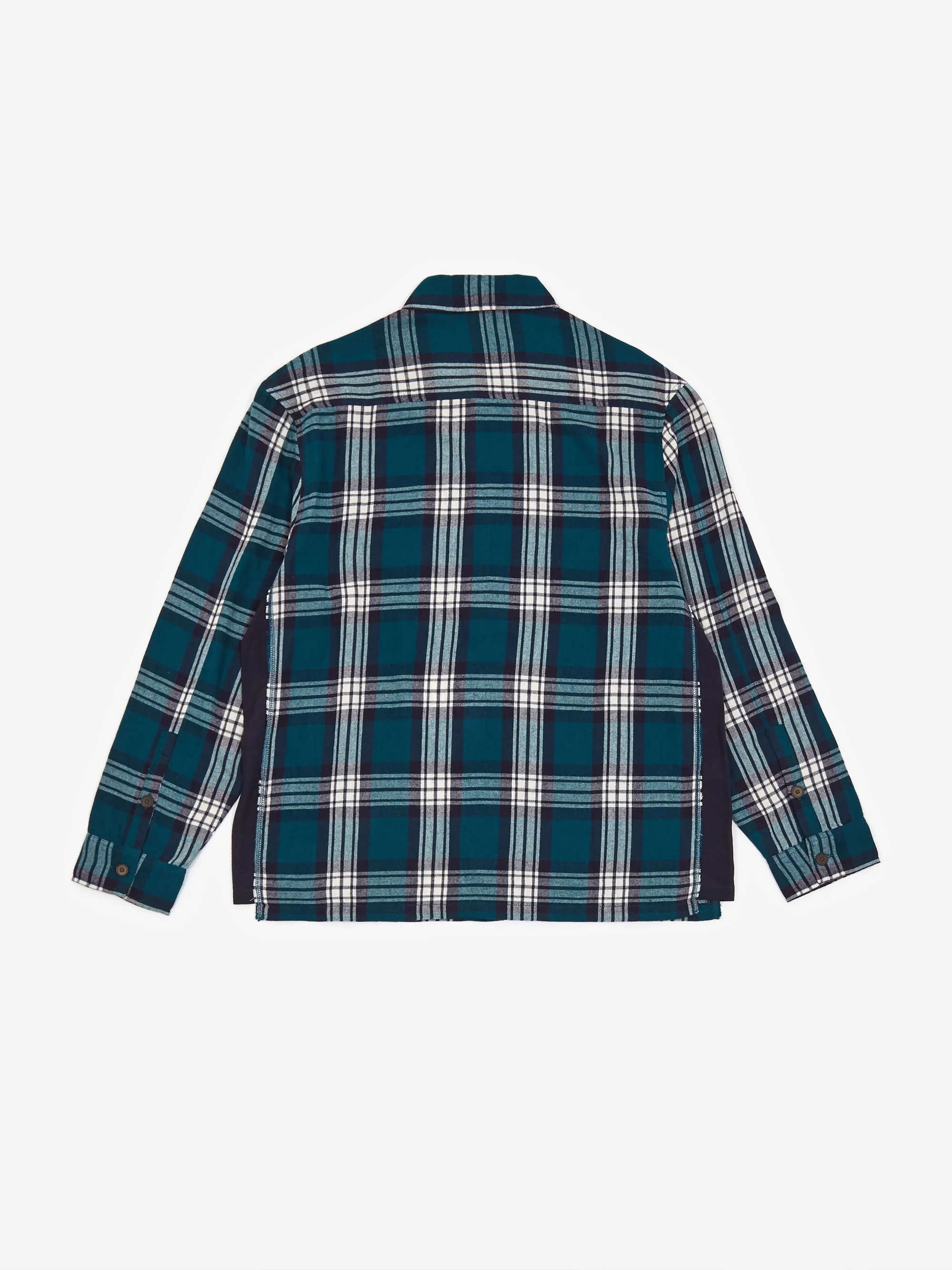 Magic Castles Longleeve Slouch Shirt - Teal Check - Image 5