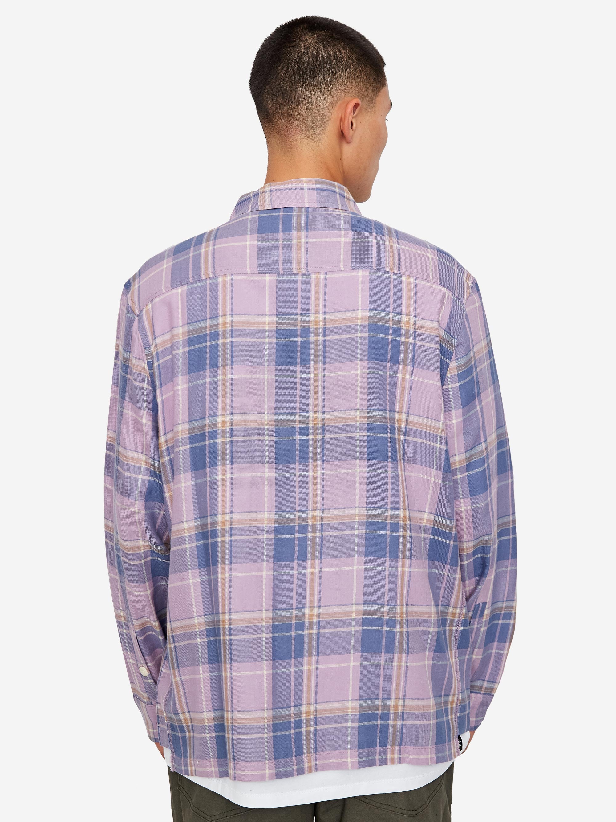 Magic Castles Longsleeve Slouch Shirt - Purple Haze Check - Image 12