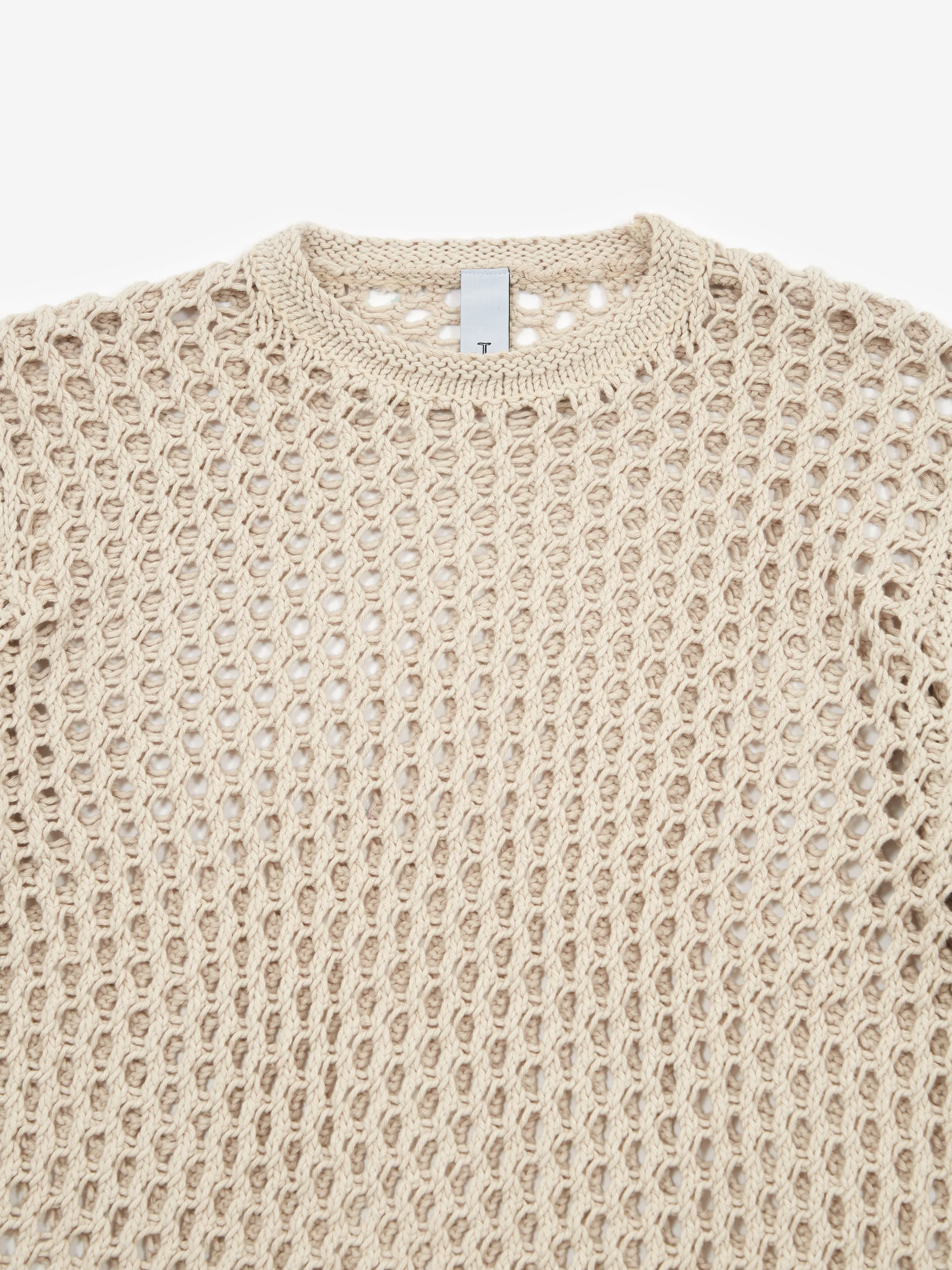 Magic Castles Net Knit Crew - Ecru - Image 2