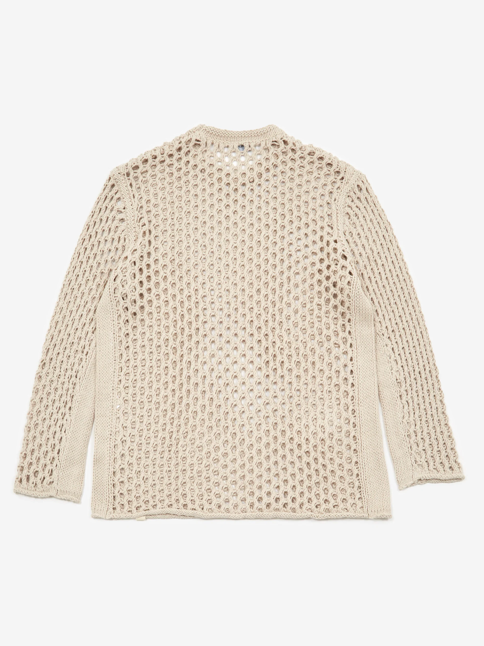 Magic Castles Net Knit Crew - Ecru - Image 3