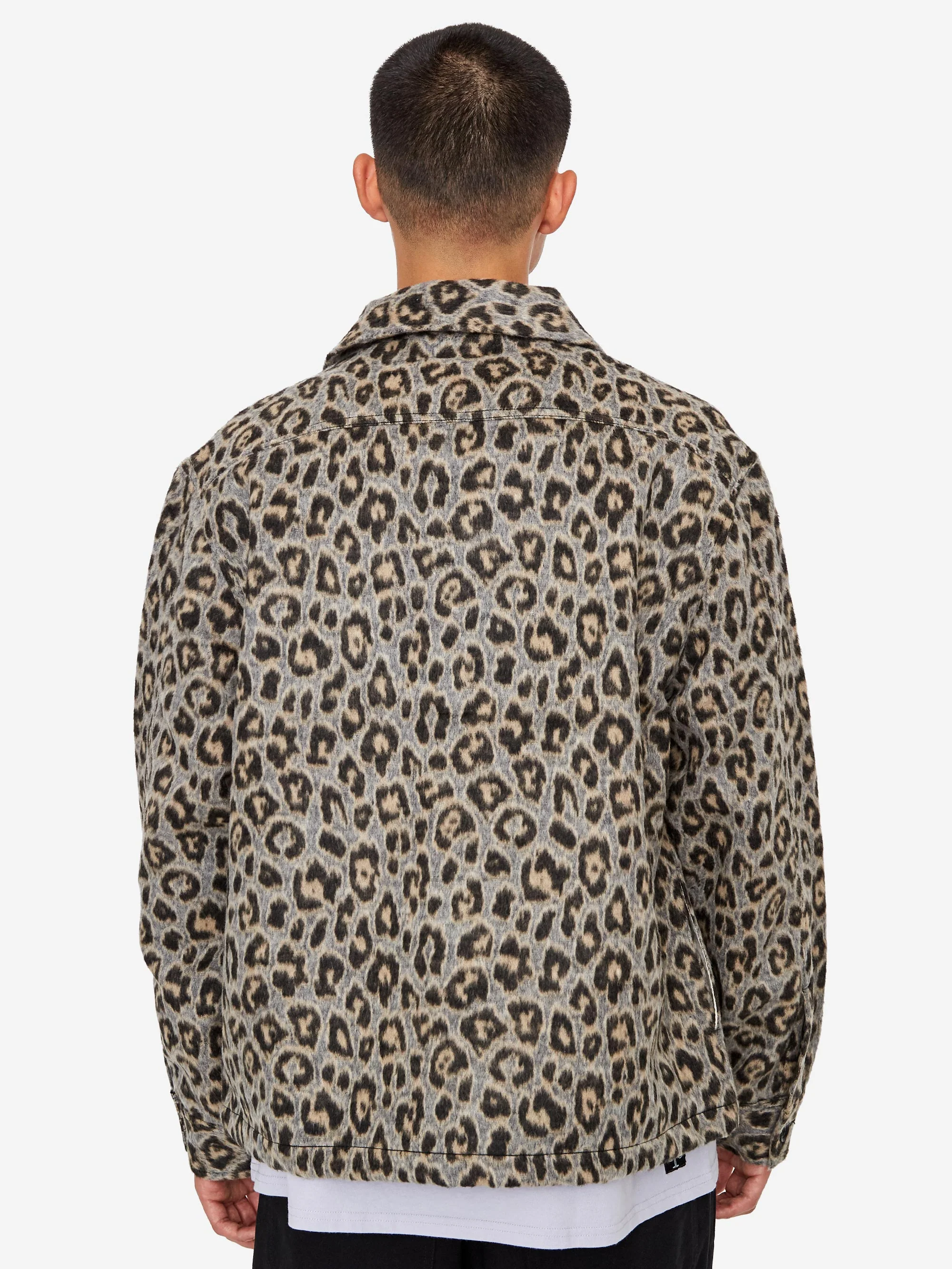 Magic Castles Slouch Jacket - Leopard Print - Image 10