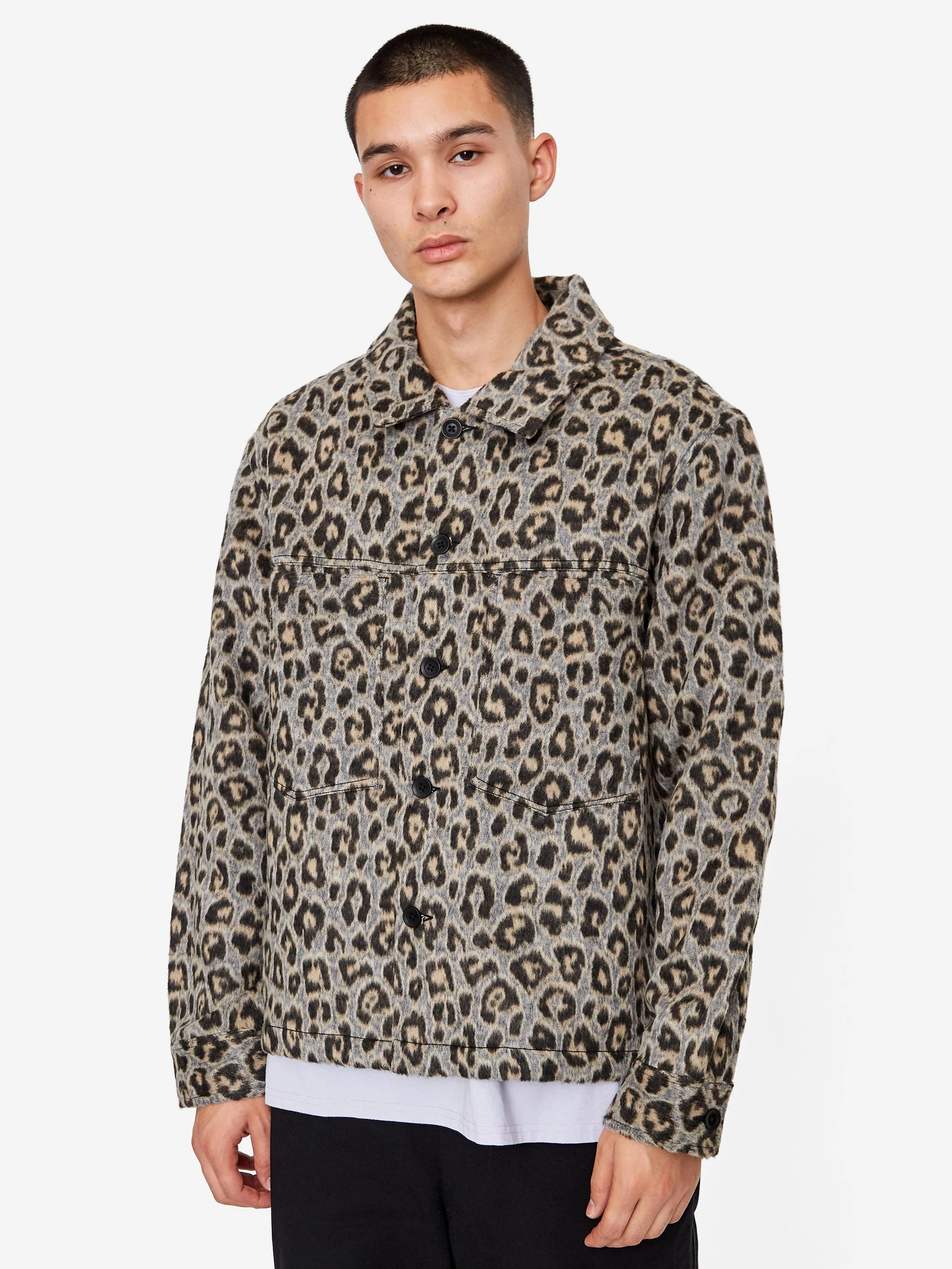 Magic Castles Slouch Jacket - Leopard Print - Image 7