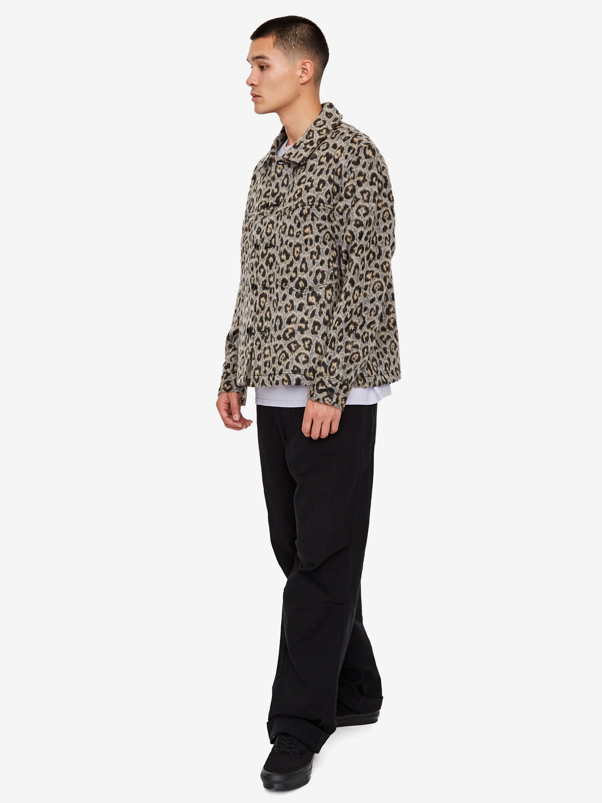 Magic Castles Slouch Jacket - Leopard Print - Image 9