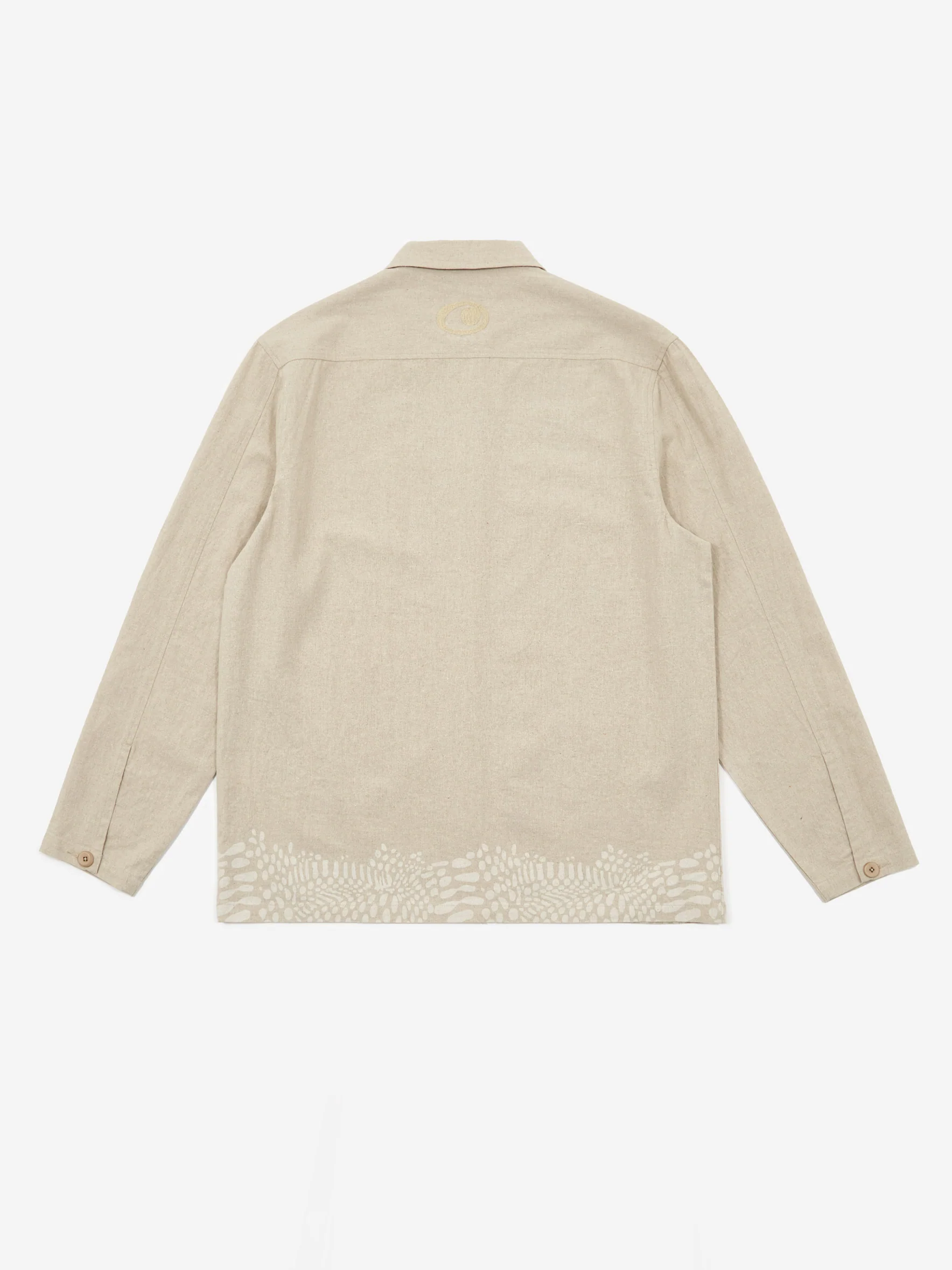 Magic Castles Warp Dot Overshirt - Linen Canvas - Image 7