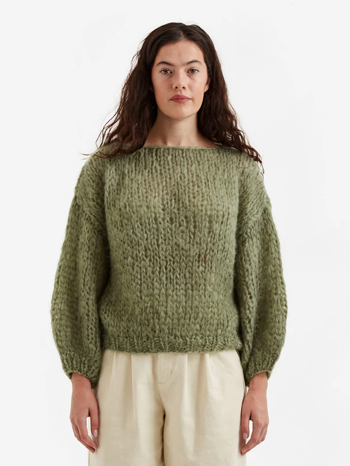 Maiami Mohair Big Sweater - Eucalyptus