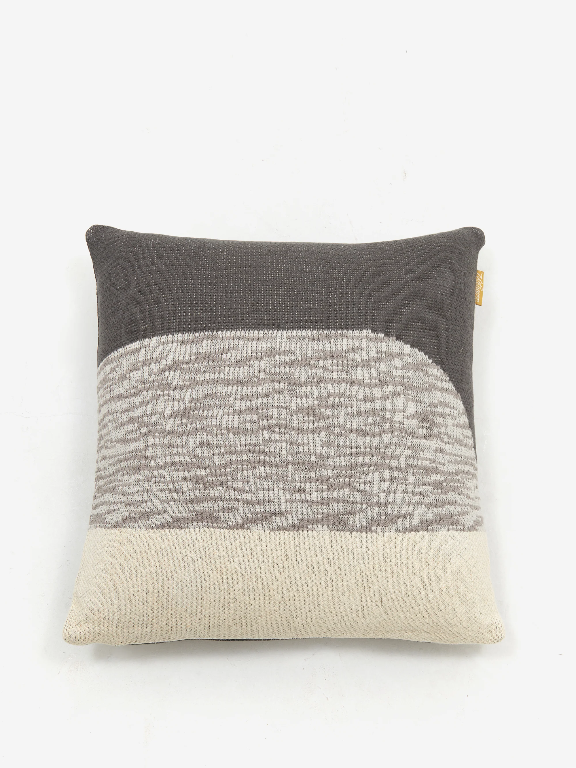 Malagoon Sunset Knitted Cushion 60cm x 60cm - Black